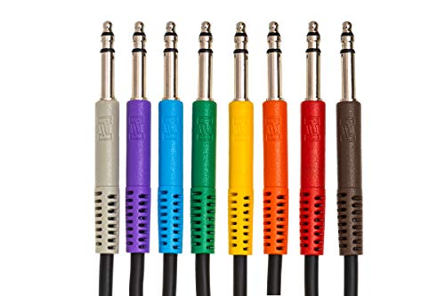 Hosa TTS-890 Balanced Patch Cables, TT TRS to Same, 3 ft by Hosa