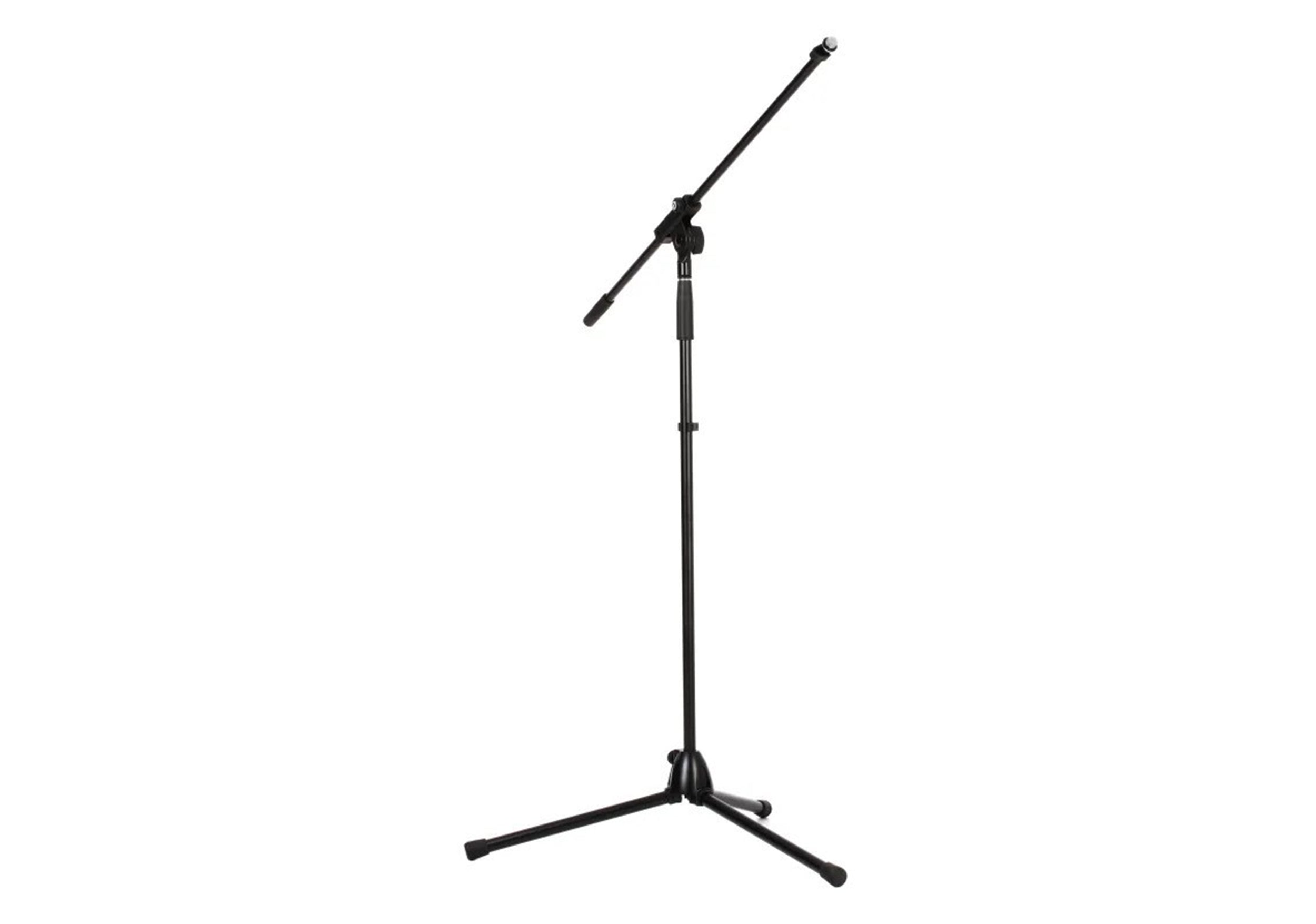 K&M 21070 Tripod Microphone Stand with Fixed Boom Arm - Black by K&M