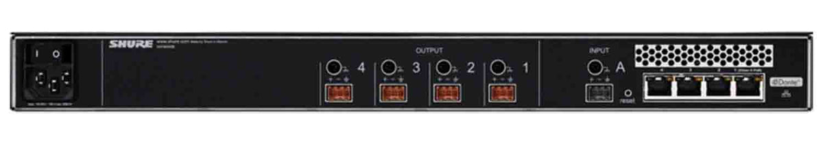 B-Stock: Shure MXWANI4, 4 Channel Audio Network Interface by Shure