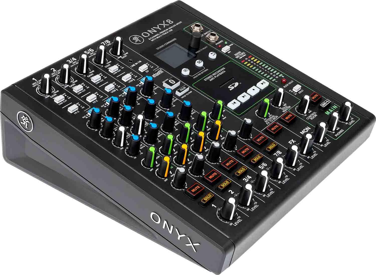 Open Box: Mackie Onyx8, 8 Ch Premium Analog Audio Mixer + Multitrack USB Recording by Mackie