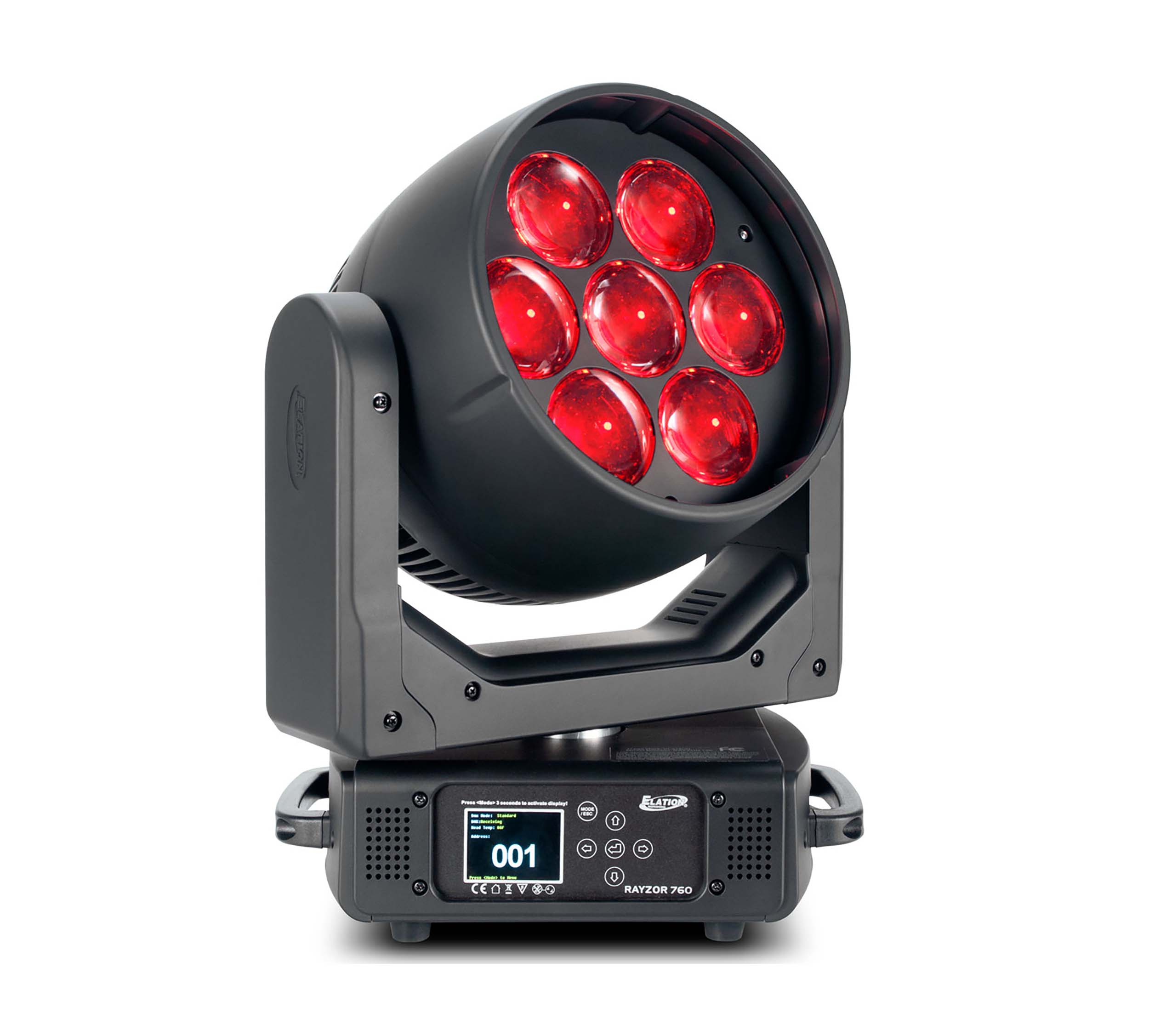 Elation RAYZOR 760, 7x 60-Watt RGBW LED Wash Fixture with SparkLED Effect by Elation