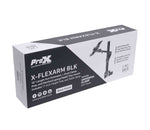 B-Stock: ProX X-FLEXARMBLK Adjustable Arm Mount Stand for 12-17" Laptop,VESA 75X75 and 100X100 fit 17-32" Monitor, Flight Case/Table - Black by ProX Cases