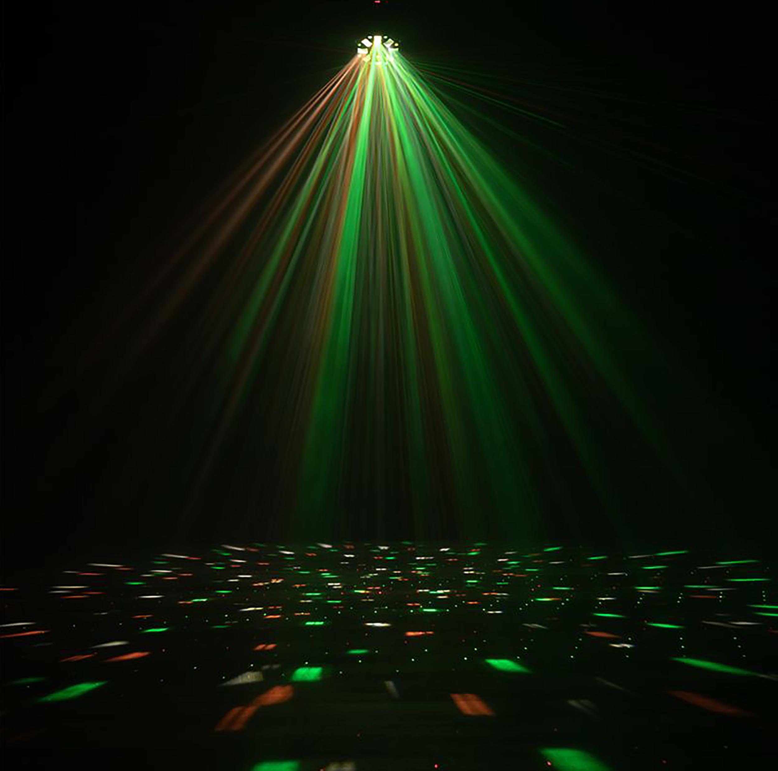 Eliminator Lighting Furious Three RGUV, Party Light with Moonflower, Wash, and Laser Effect by Eliminator Lighting