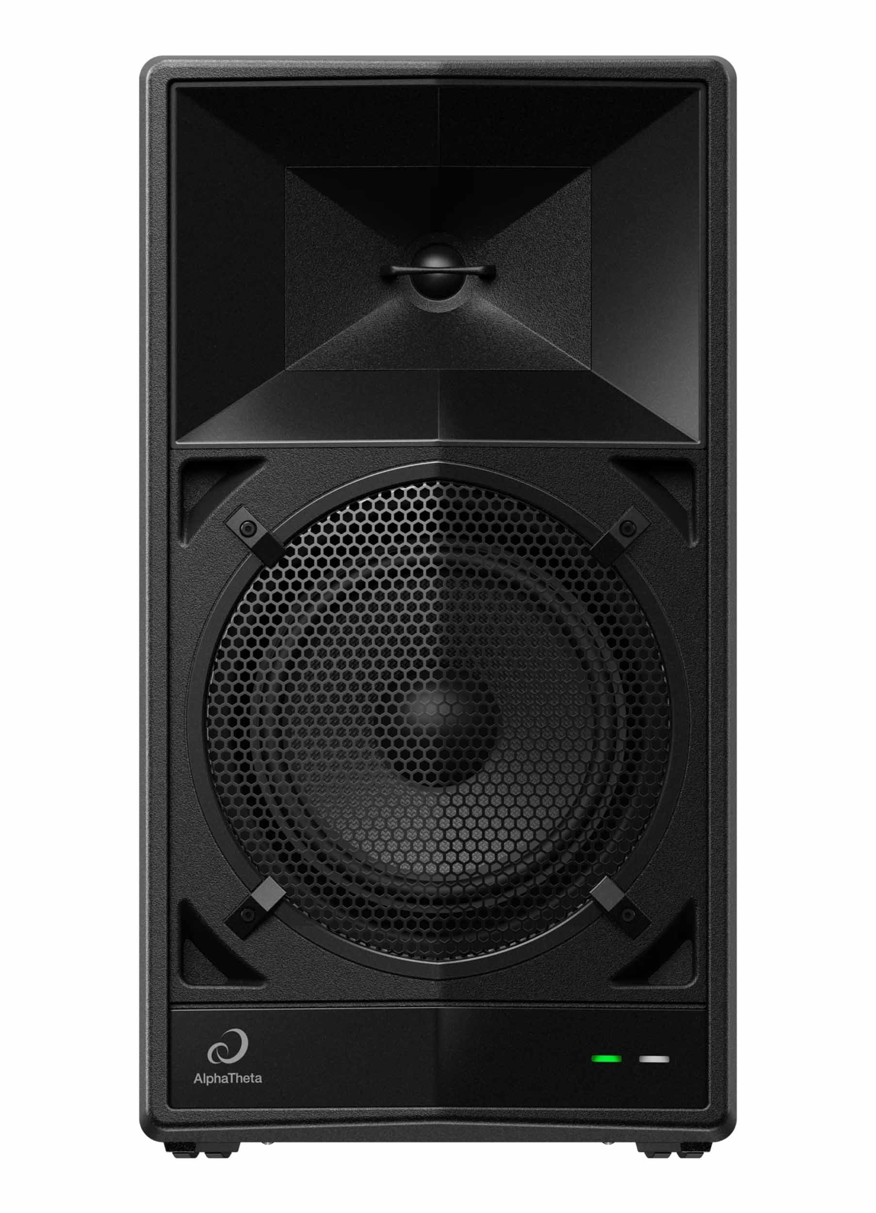 Open Box: Alpha Theta Wave-Eight, 8-Inch Portable DJ Speaker with Sonic Link - Black by Alpha Theta