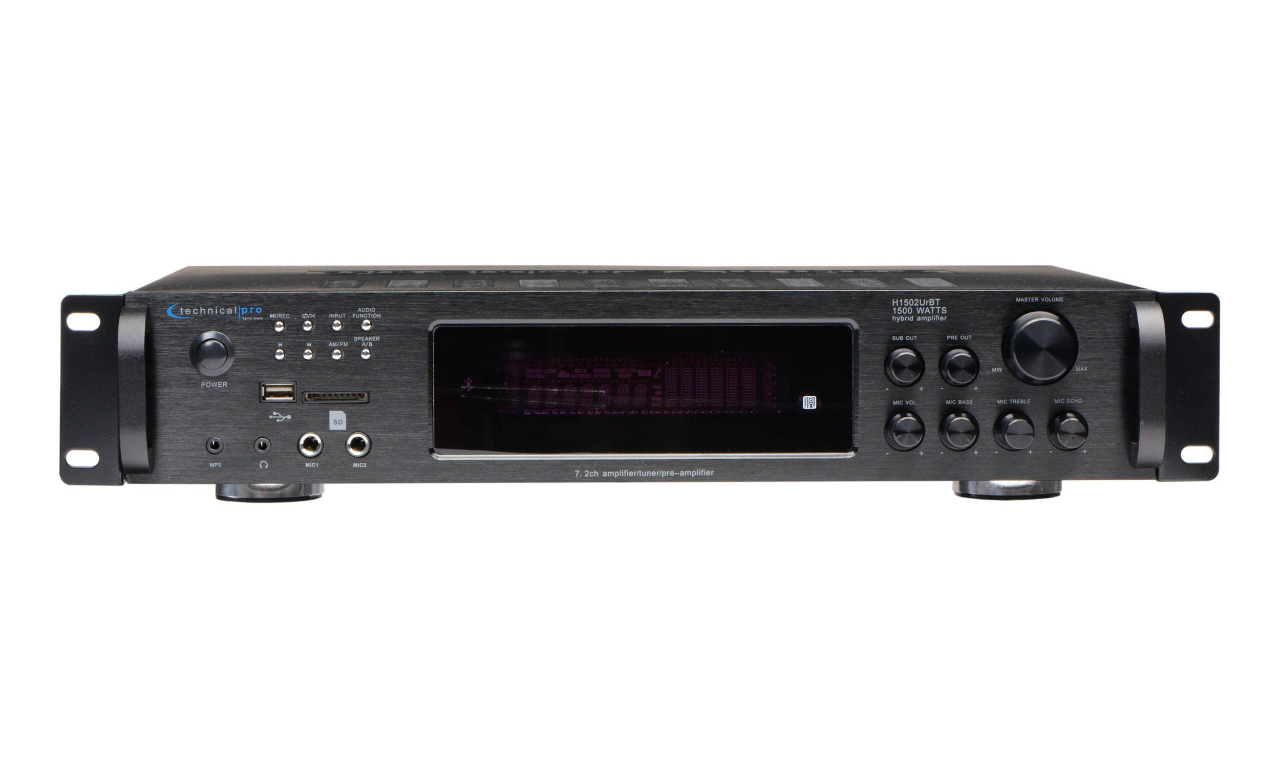 Technical Pro H1502URBT 1500W Digital Hybrid Amplifier / PreAmp Tuner by Technical Pro