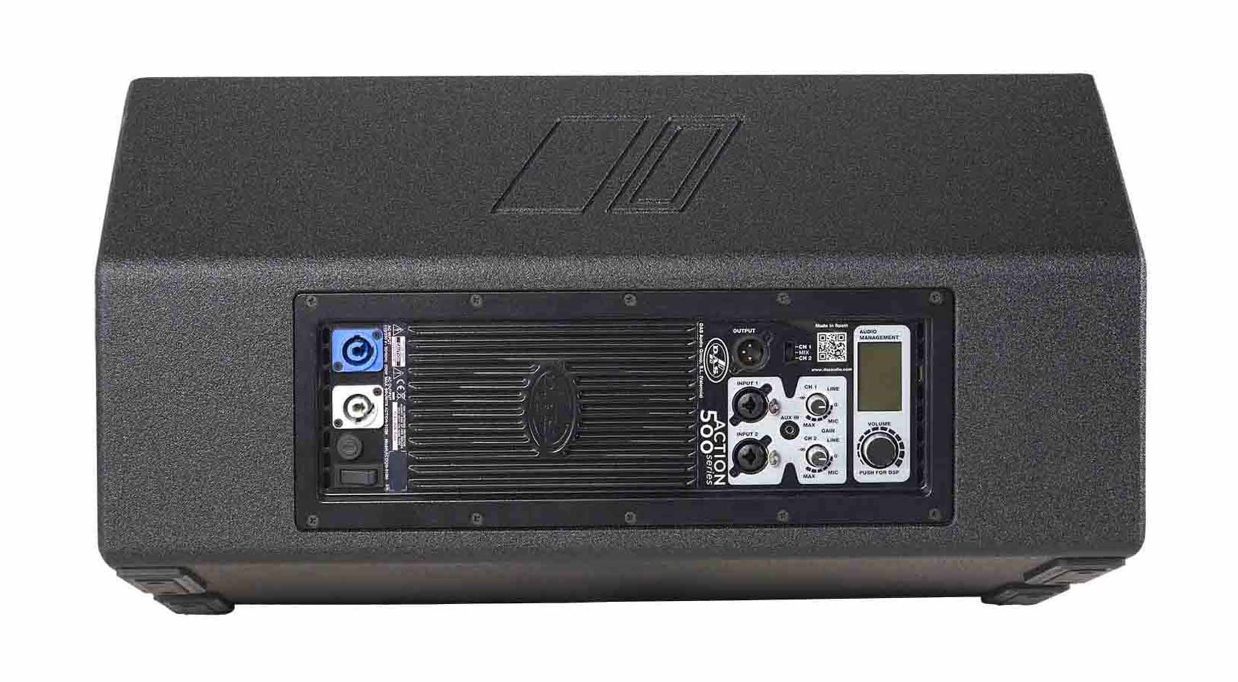 Open Box: DAS Audio ACTION-M512A, Two-Way 12-Inch 1000W Powered Stage Monitor Speaker with DSP Processor - Black by DAS Audio