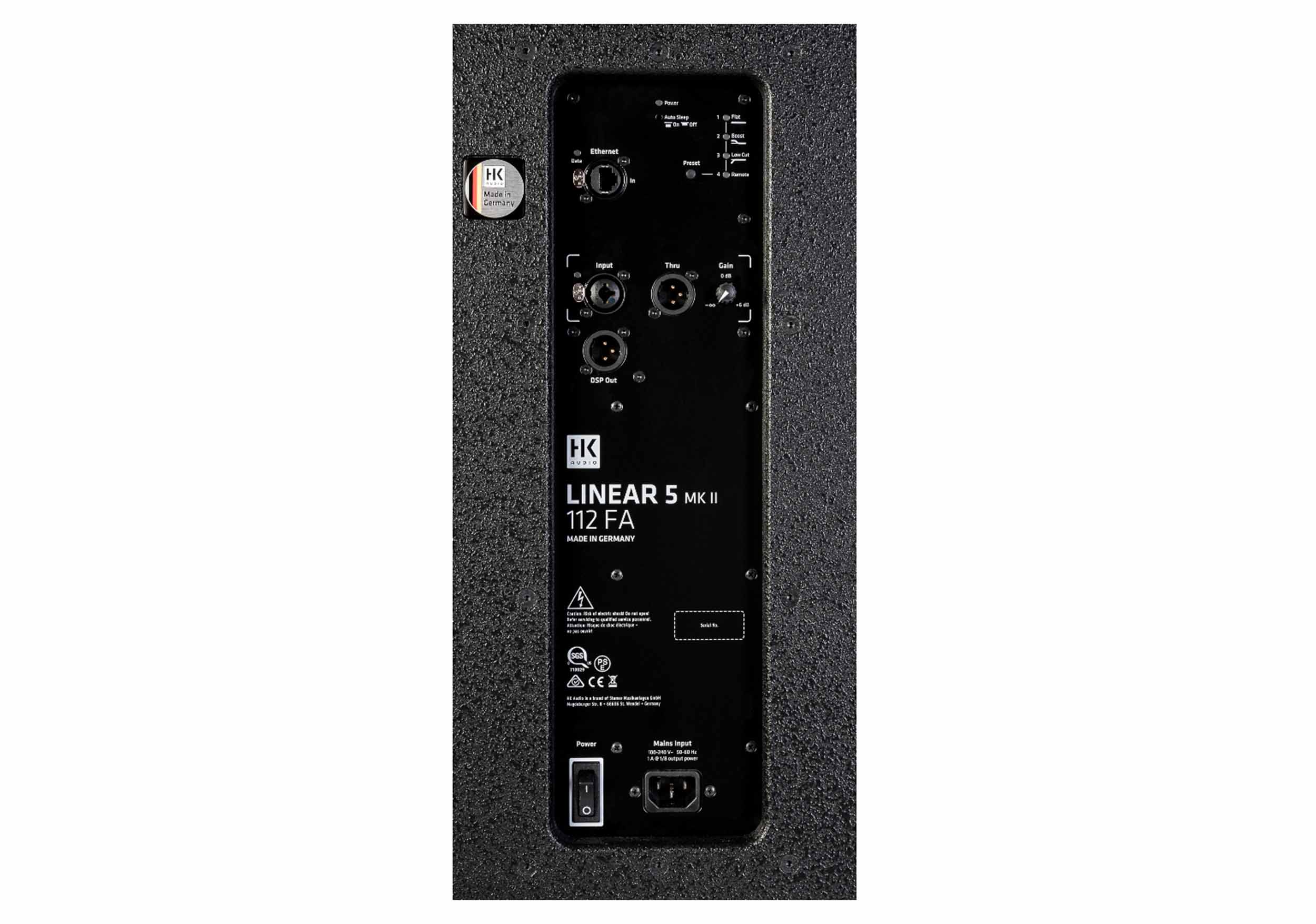 HK Audio LINEAR-5-MK2-112-FA-U, Compact 12" 1200W Bi-Amped Full-Range Loudspeaker with Advanced DSP by HK Audio