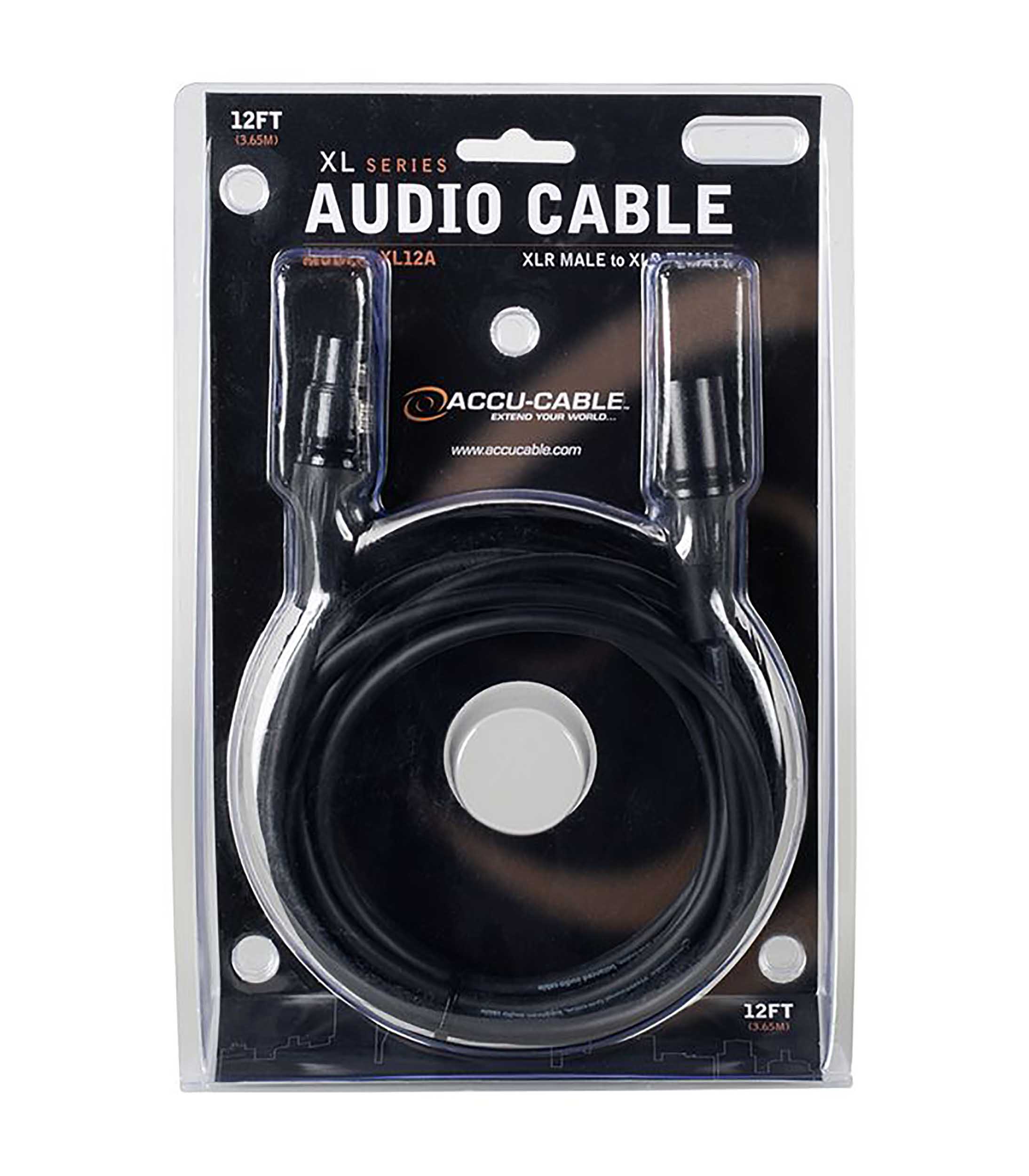Accu-Cable XL-VAR, XLR Male to XLR Female Balanced Audio Cable by Accu Cable