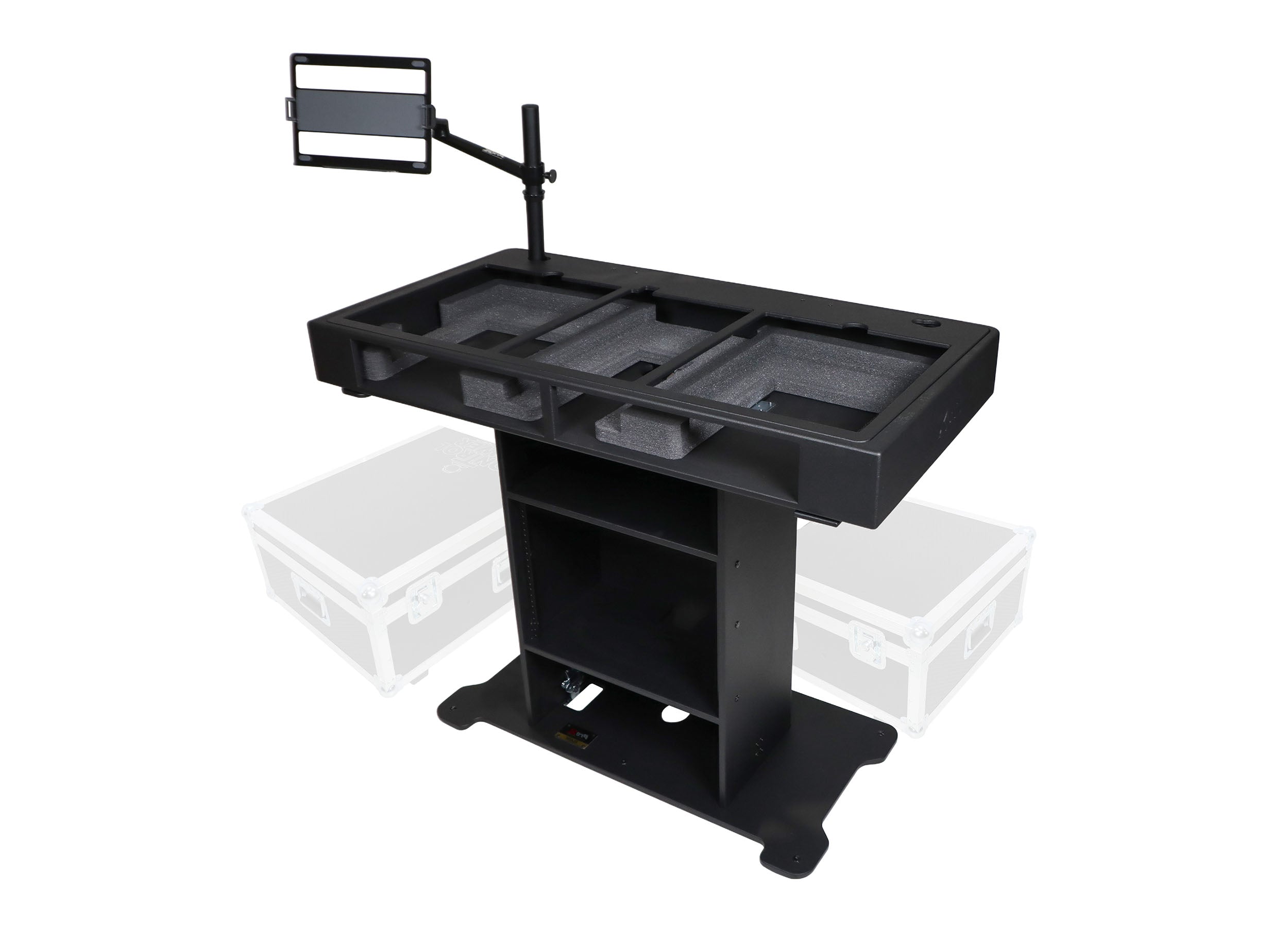 ProX XZF-DJXLCTBLCASE, DJ Control Tower with 2 Flight Cases for CDJ3000-A9 / Rane12-72 / Opus Quad - Black by ProX Cases