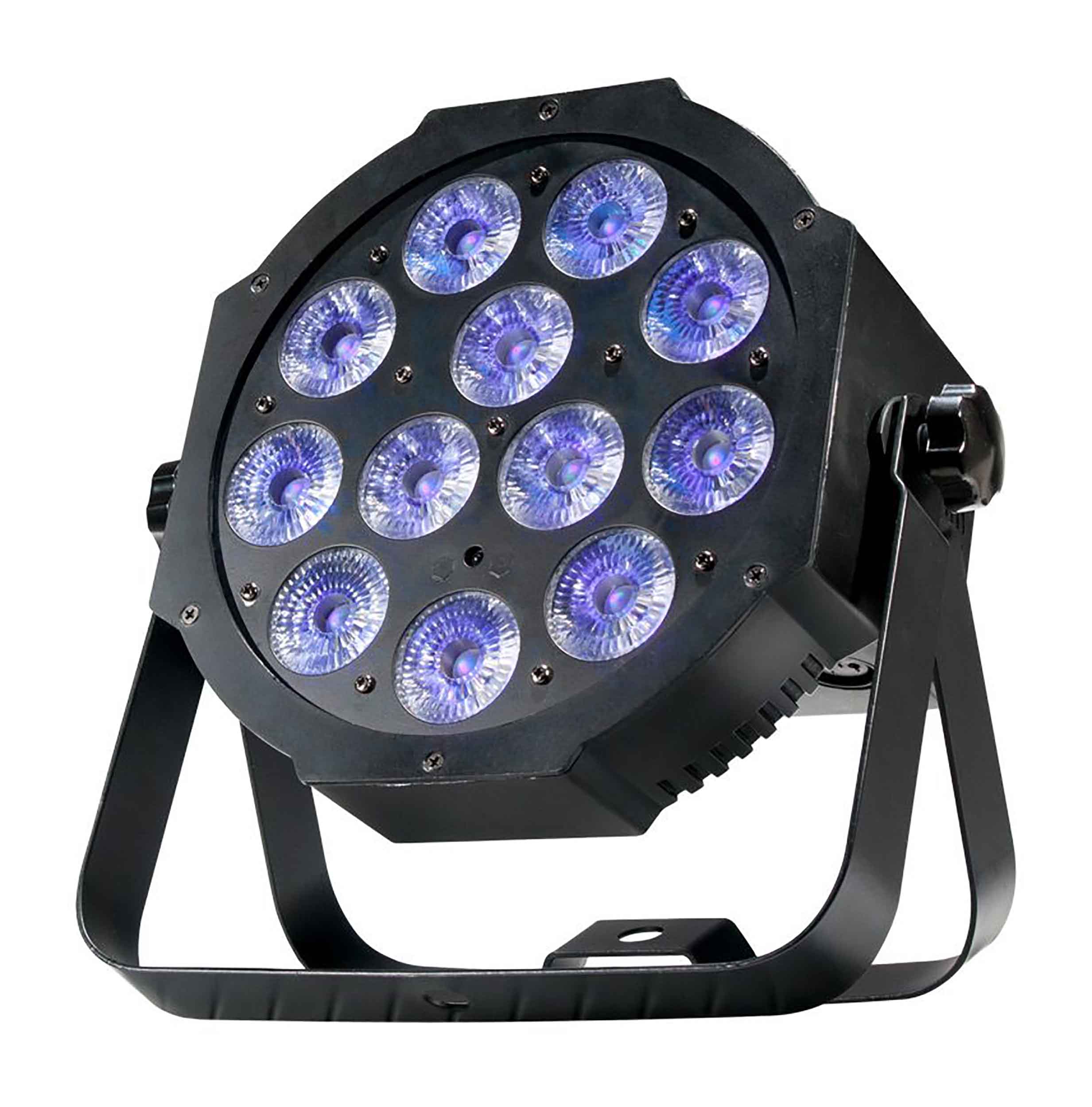 Eliminator Lighting Mega 64 Profile EP, Low Profile Led Par Fixture with 12x 4W Quad LED (RGB+UV) by Eliminator Lighting