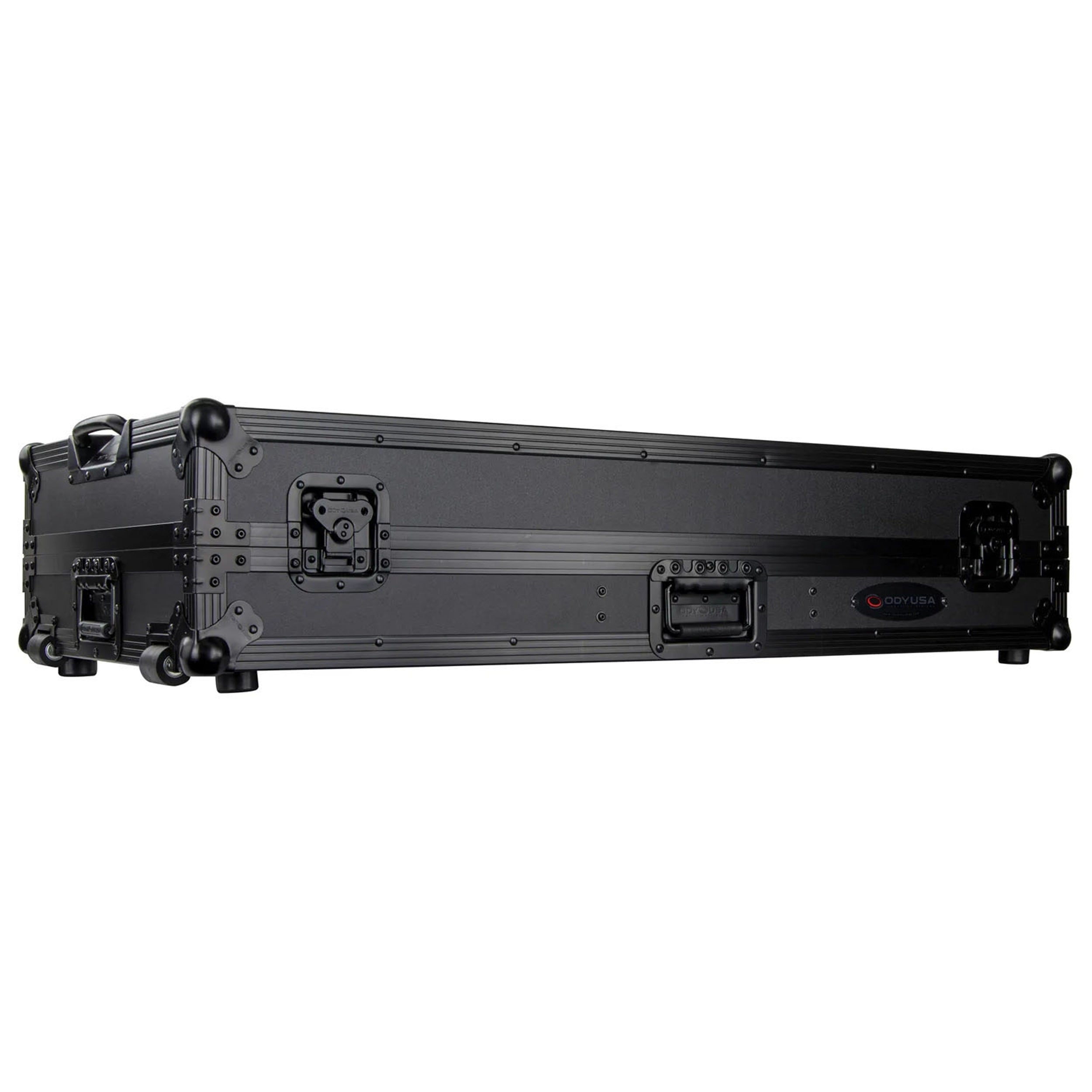 Odyssey FZGSRANE1272WBL Flight Case for Rane Twelve and Rane Seventy-Two Coffin with Glide Platform by Odyssey