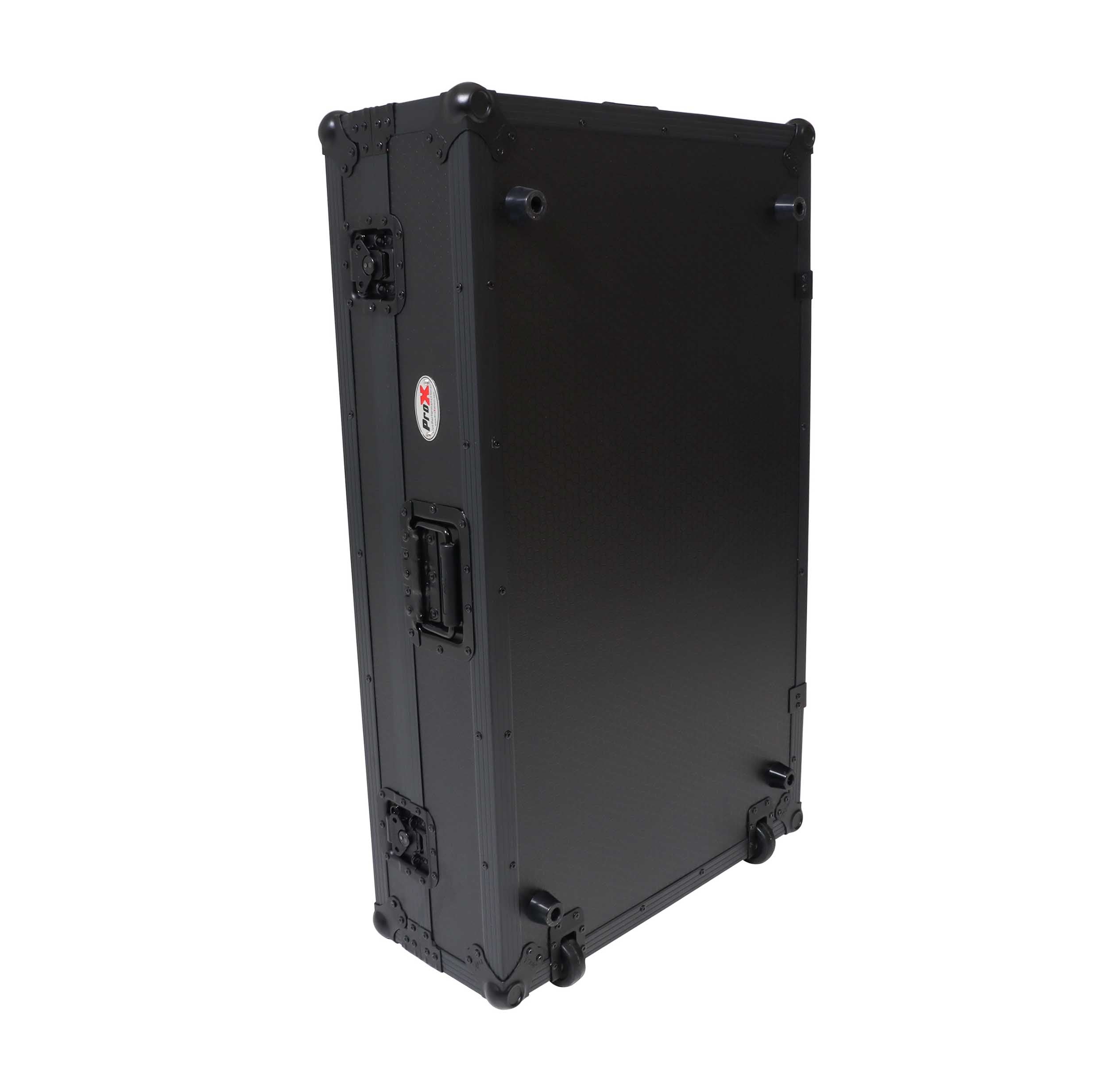 ProX XS-XDJAZWLTBLLED ATA Flight Case for Pioneer XDJ-AZ DJ Controller with Laptop Shelf 1U Rack Space, Wheels, and LED - Black by ProX Cases