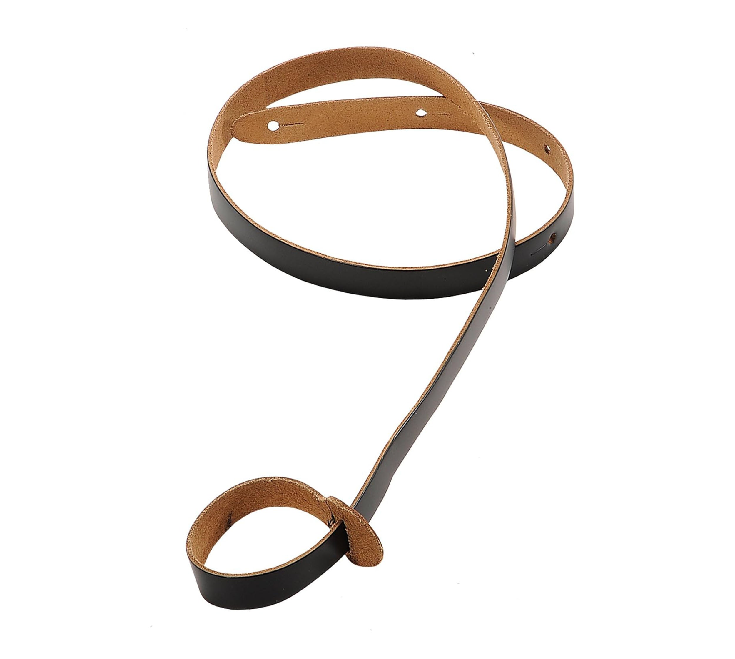 Levy's M19-BLK Chrome-Tan Leather Guitar Strap - Black by Levy's