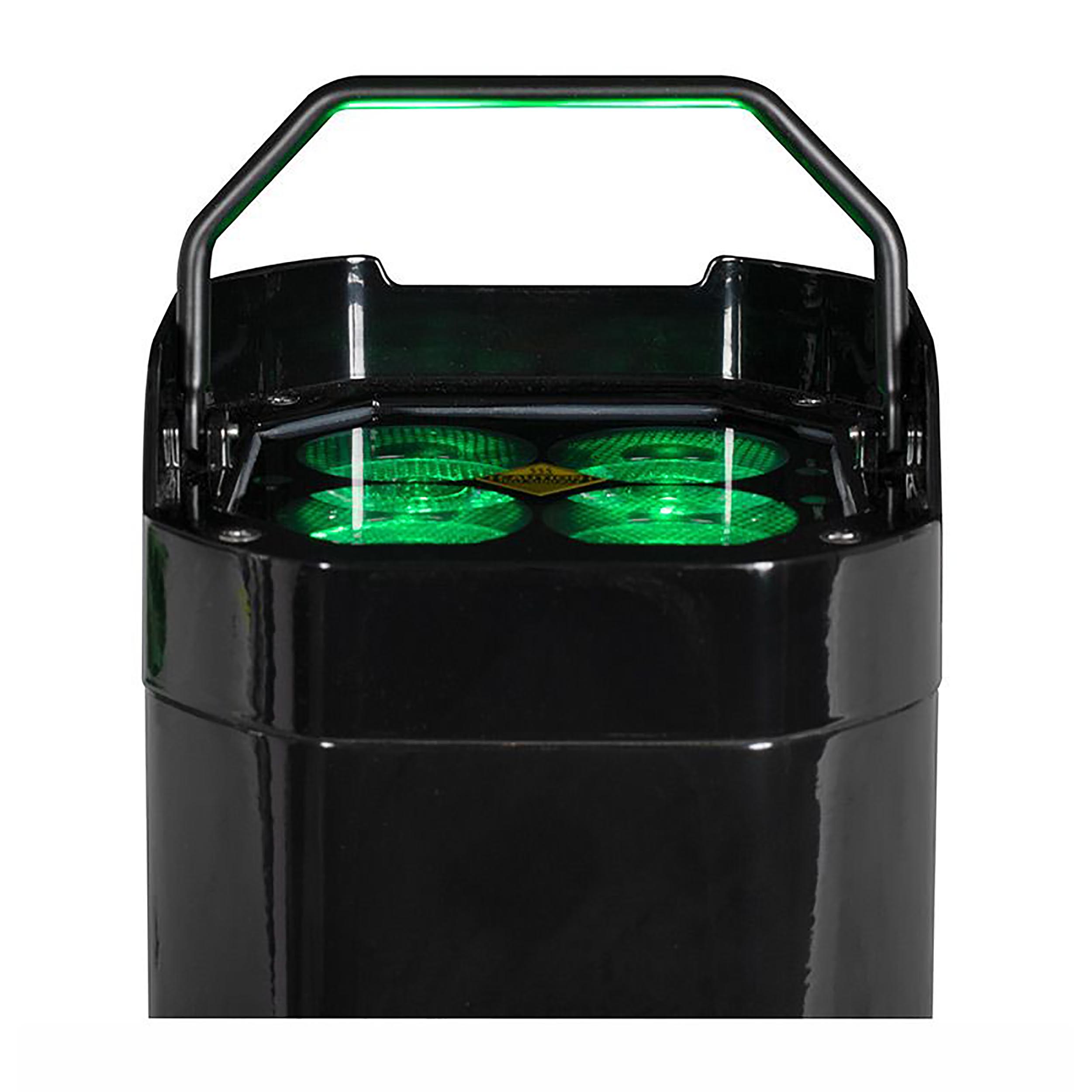 ADJ Mirage Q6 Pak Black, All-in-One Battery-Powered Event Up Lighting System by ADJ