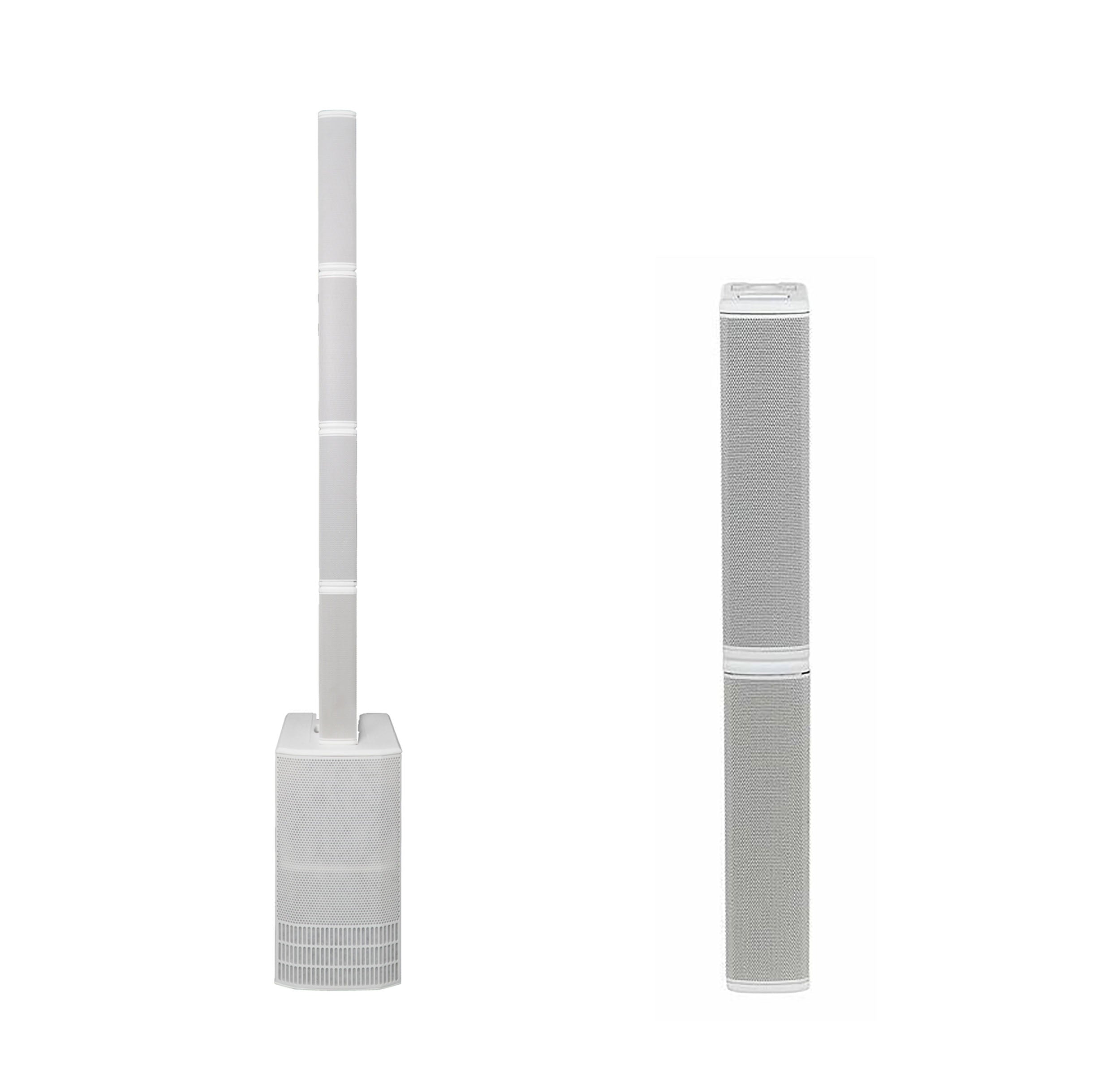 dB Technologies ES1203WDP Portable Stereo Sound System DJ Package with Design Pole - White by DB Technologies