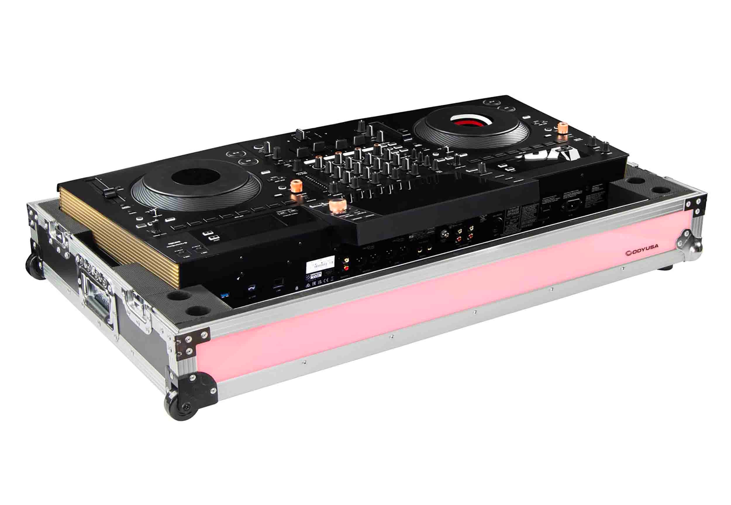 B-Stock Scratch & Dent: Odyssey SCOPUSQUADCW1, Flight Effects Show Case for Pioneer DJ OPUS-QUAD with Wheels by Odyssey