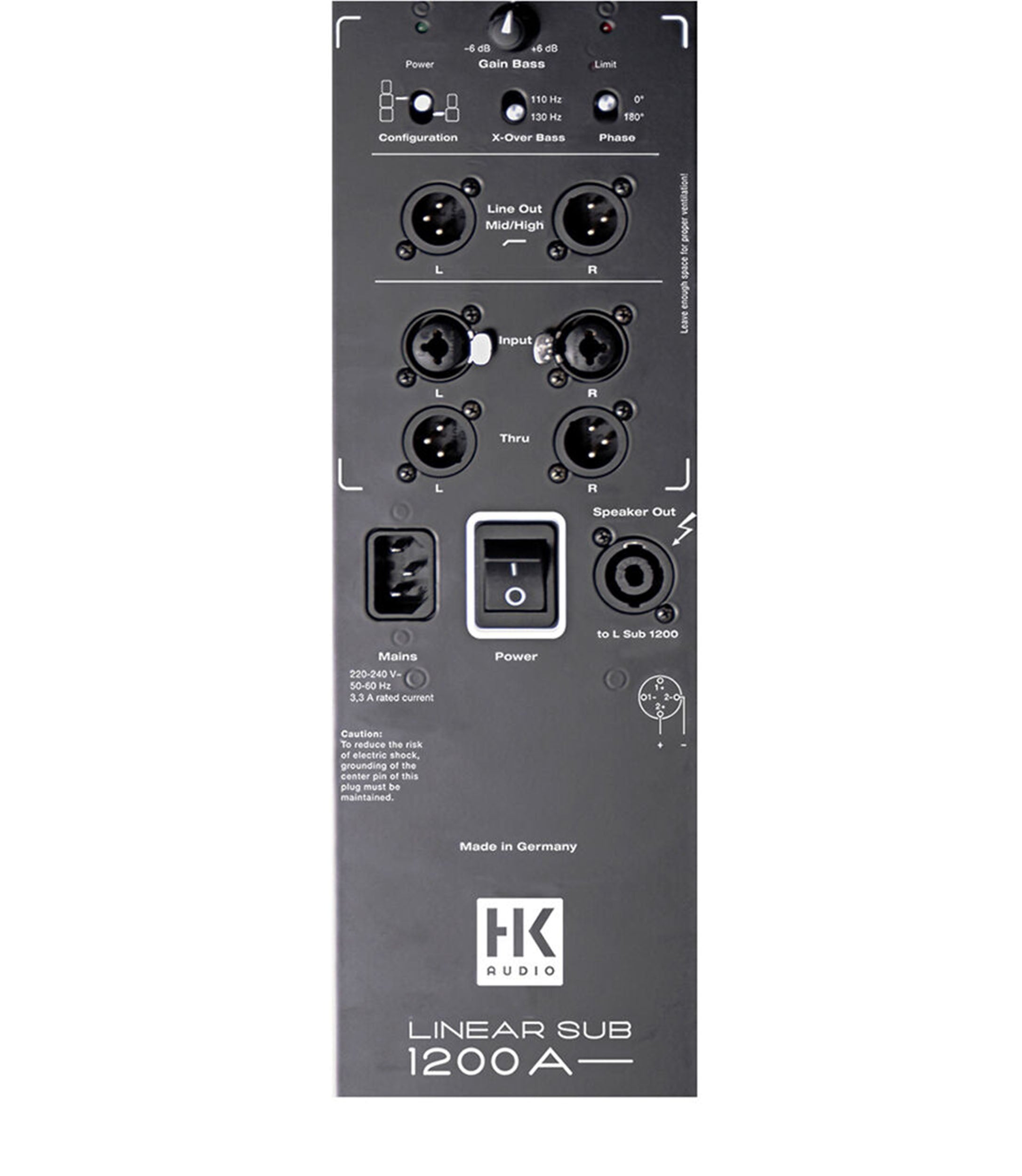 HK Audio LINEAR-SUB-1200-A, 10-Inch Powered Dual Bass Reflex Subwoofer - 1200W by HK Audio