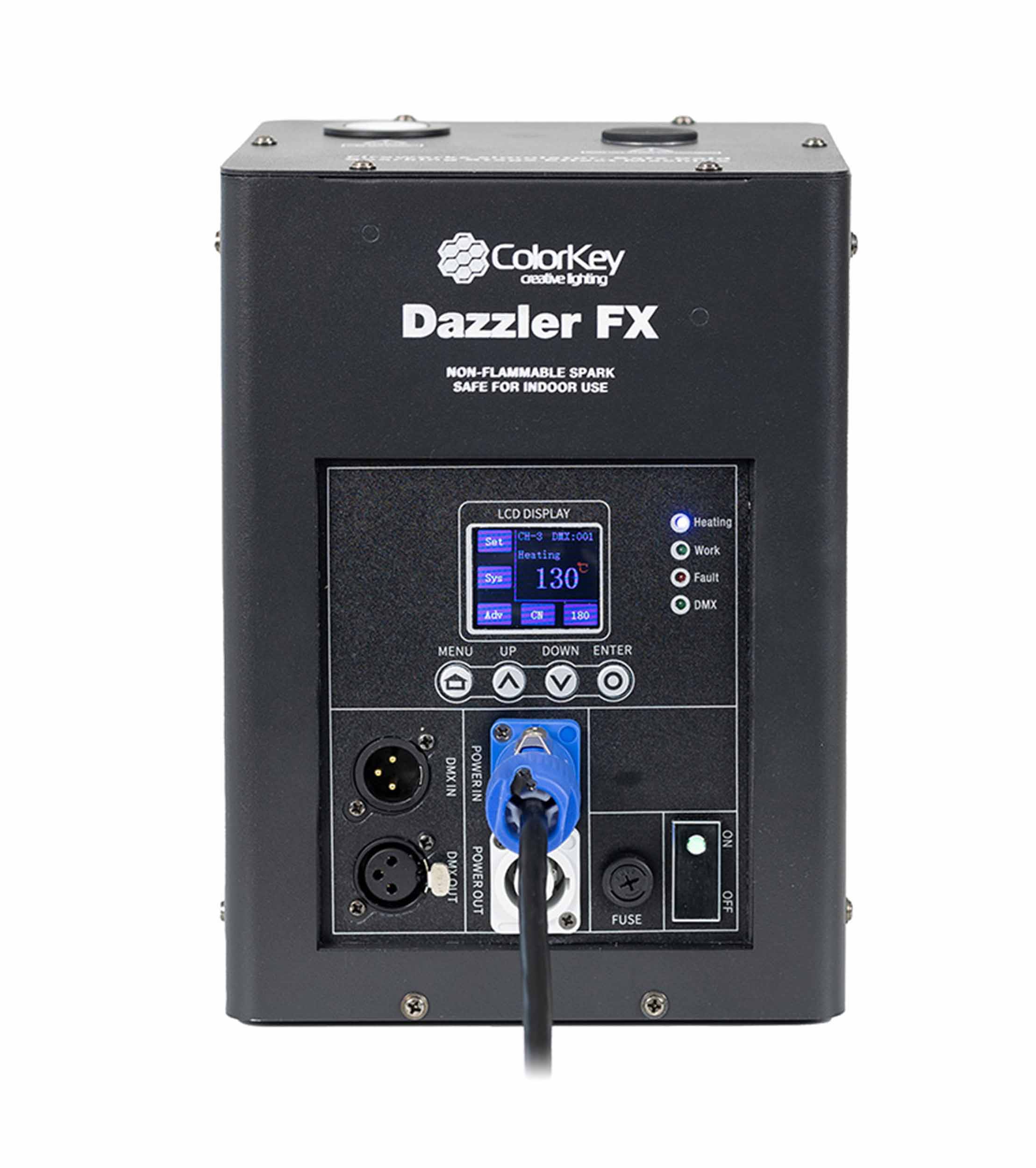 ColorKey CKU-7710, Dazzler FX MK2 Cold Spark Machine - Black by ColorKey