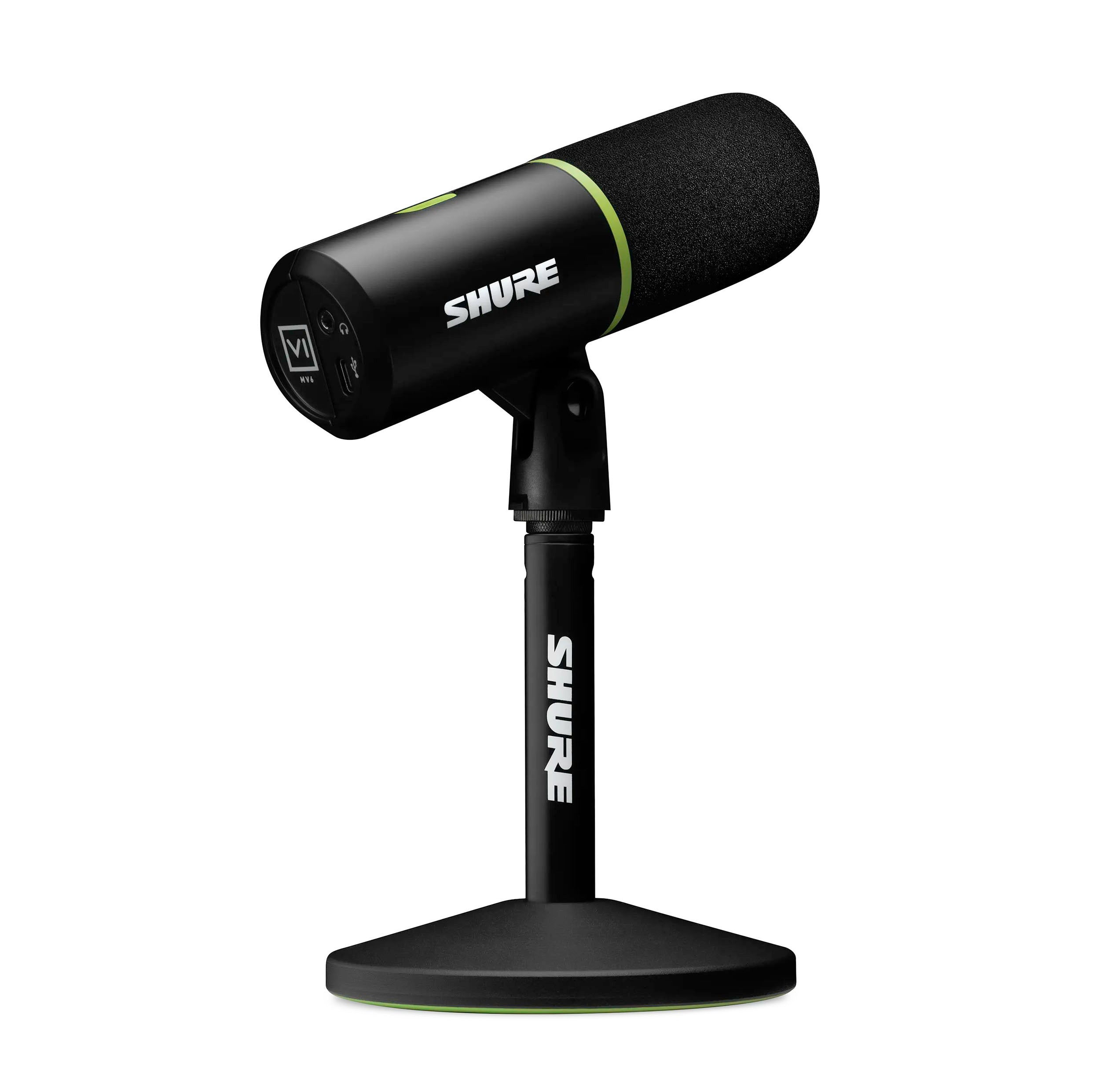 Shure MV6 USB Cardioid Dynamic Microphone for PC Gamers and Streamers by Shure