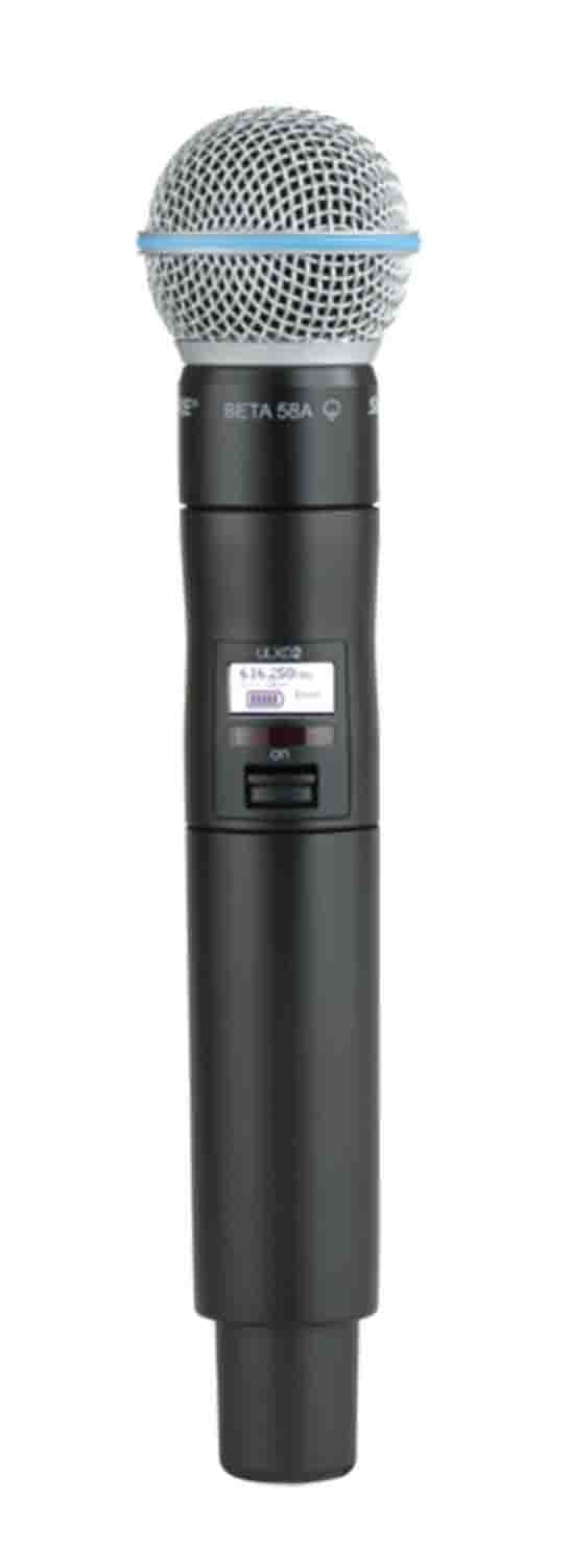 Shure ULXD2/B58-G50 Digital Handheld Wireless Microphone Transmitter with Beta 58A Capsule - G50 (470 - 534 MHz) by Shure