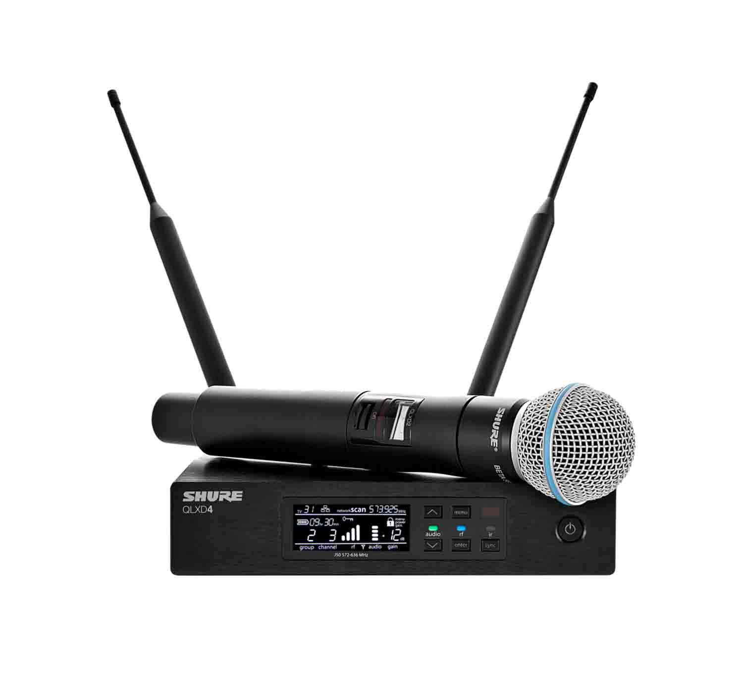 Shure QLXD24/B58 Digital Handheld Wireless Microphone Transmitter System with Beta 58A by Shure