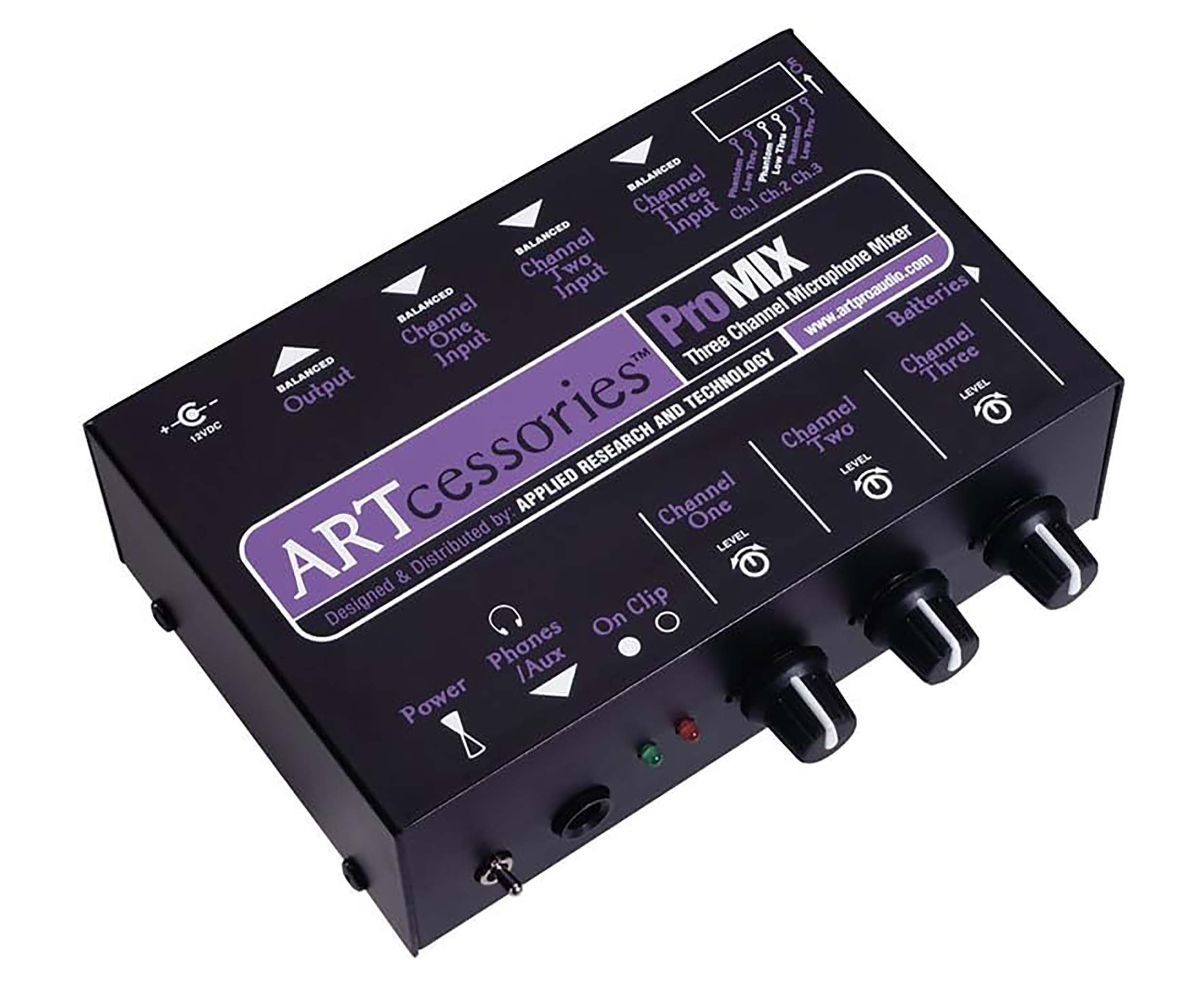 ART Pro Audio ProMIX Three Channel Microphone Mono Mixer by ART