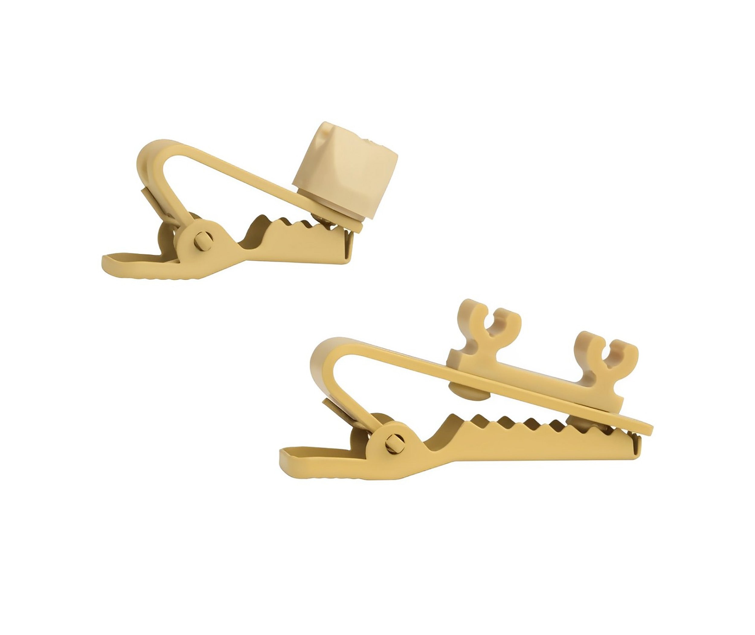 Shure RPM502, Single and Dual Microphone Tie Clips - Tan by Shure