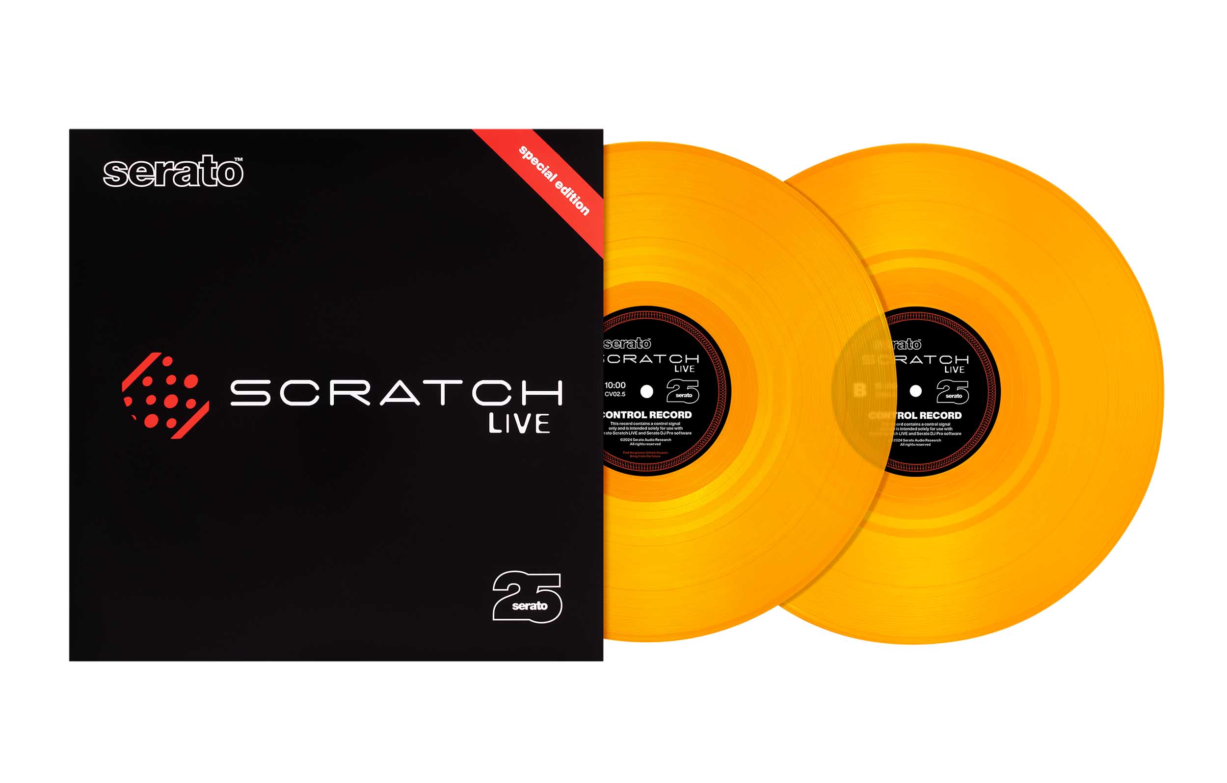 Serato SCV-SP-ANN-25, 25th Anniversary Scratch Live Control Vinyl - Blind Box Color Received Is Random by Serato
