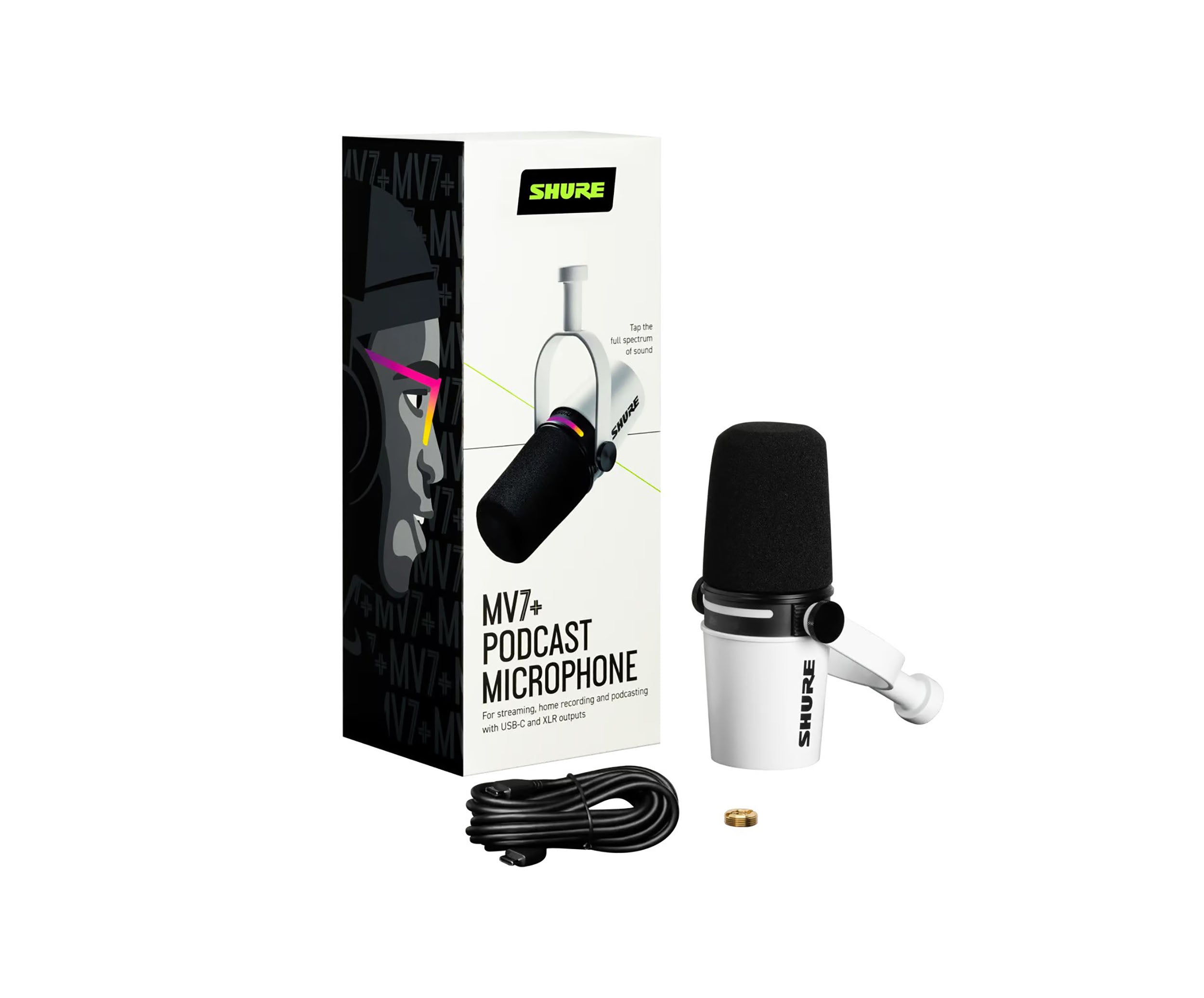 Shure MV7+ Podcast Microphone for Podcasting, Recording, Live Streaming and Gaming by Shure