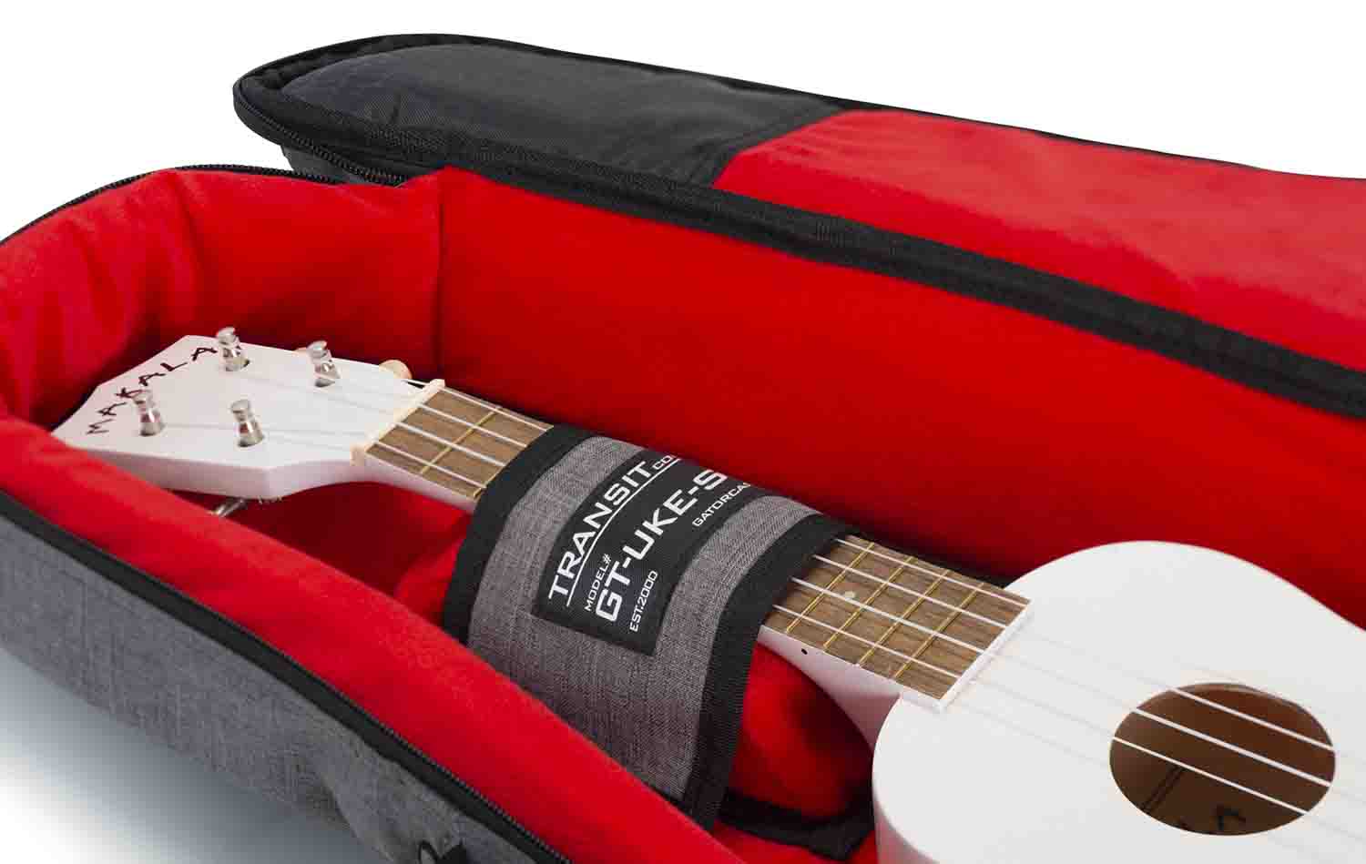 Gator Cases GT-UKE-SOP-GRY Transit Series Bag for Soprano Ukulele - Grey by Gator Cases