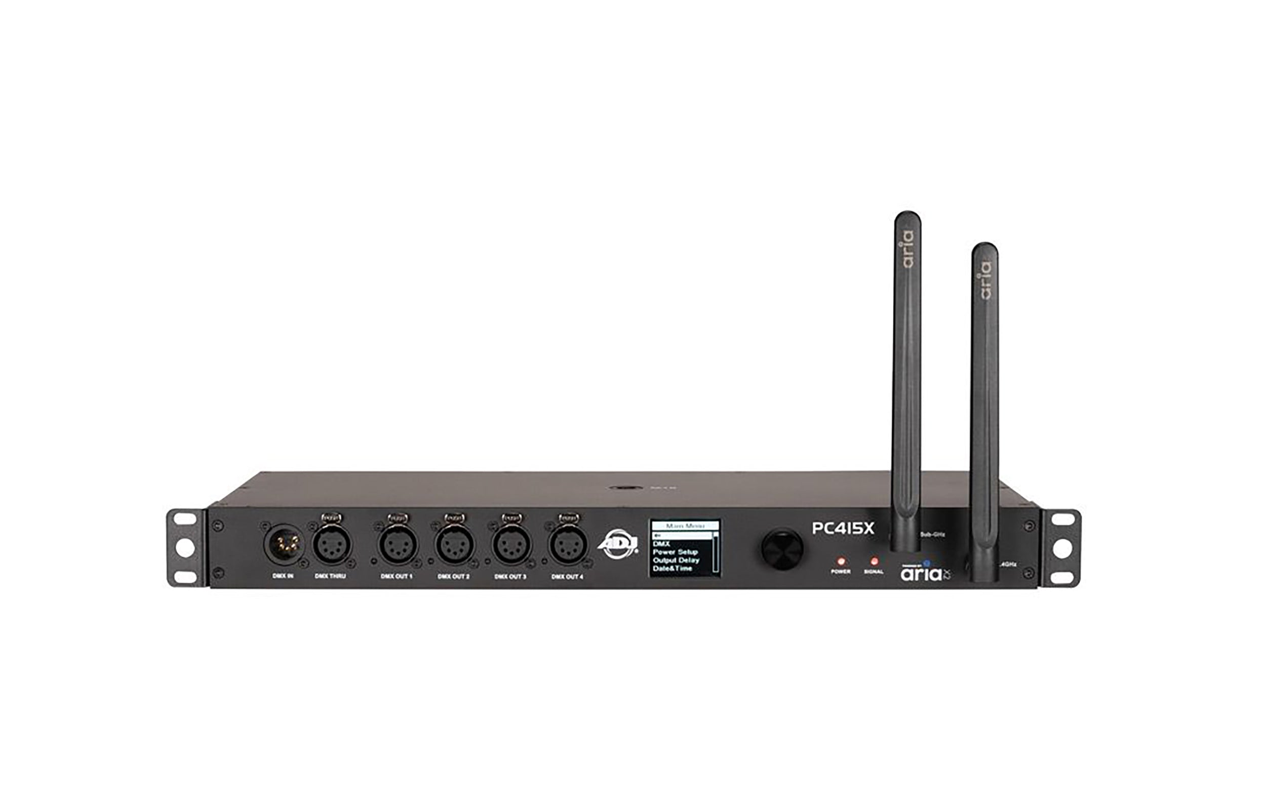 ADJ Lighting PC415X, 4-Port Wireless DMX/RDM Splitter with 512 Channels and 5-Pin XLR Outputs - Black by ADJ