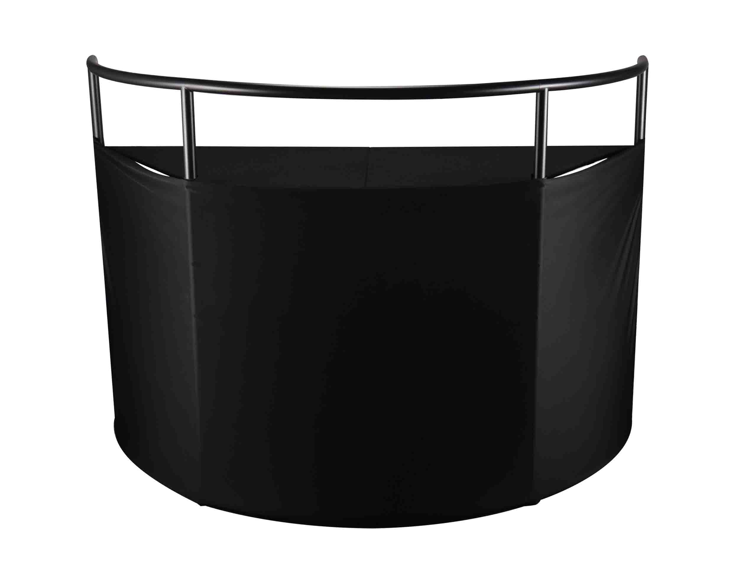 JMAZ JZ5010 Command Booth Event Facade Booth with Adjustable Scrims - Black and White by JMAZ