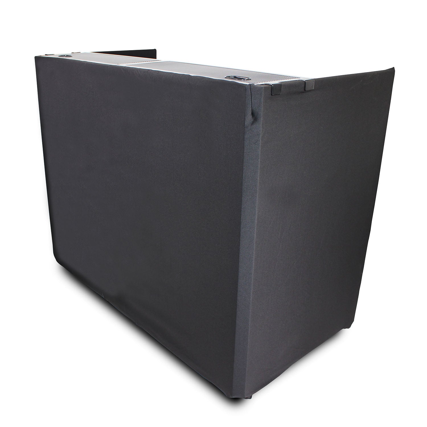 C-Stock: ProX XF-MESAMEDIA MK2, DJ Facade Table Workstation Includes TV Bracket Mount White and Black Scrims and Carry Bag by ProX Cases