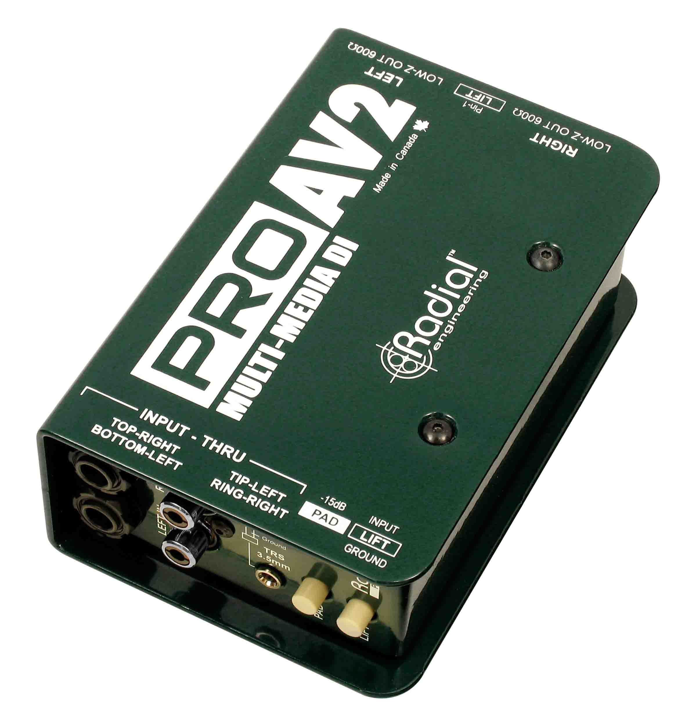 Radial Engineering ProAV2 Passive Stereo Multimedia Direct Box by Radial Engineering
