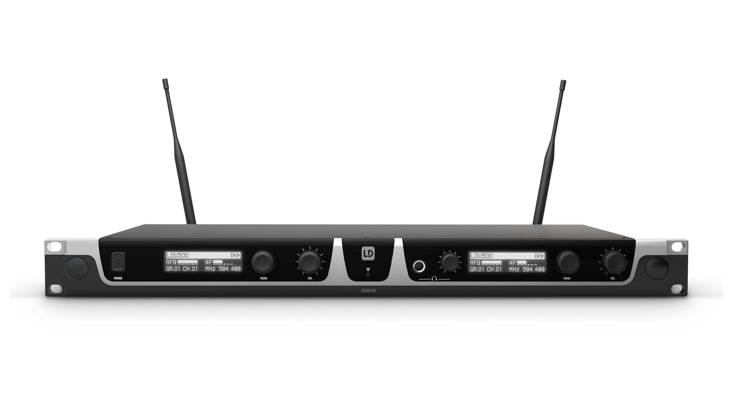 LD Systems U505.1 HHD 2 US, Dual - Wireless Microphone System with 2 x Dynamic Handheld Microphone - 512 - 542 MHz by LD Systems