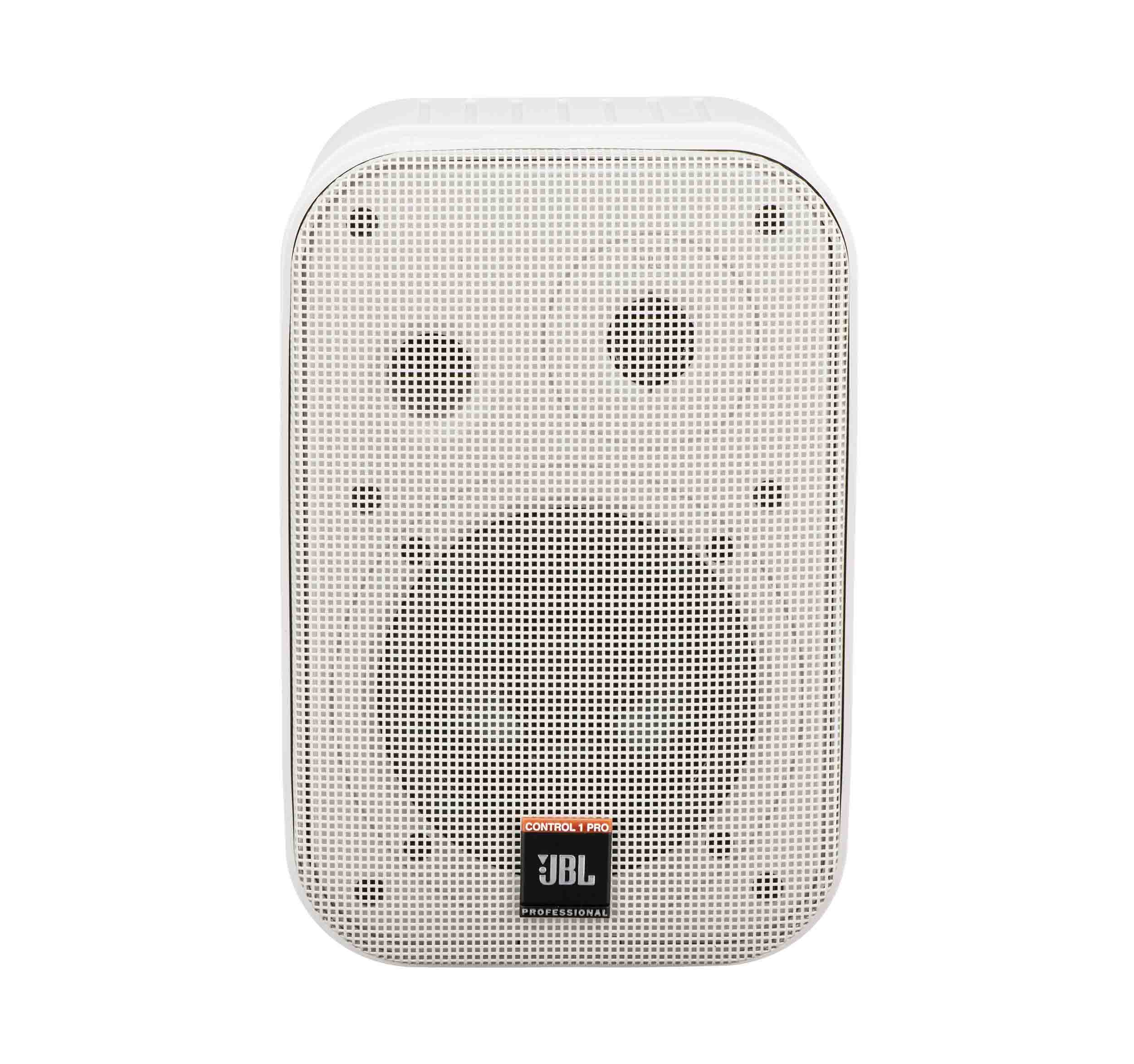 JBL C1PRO-WH, 5" Two-Way Professional Compact Loudspeaker - Single White Speaker by JBL