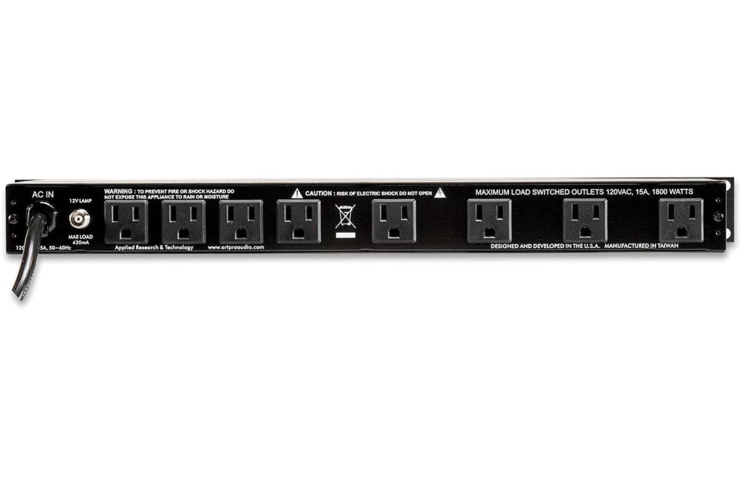 Art PS4x4PROUSB Dual LED Metered Power Distribution System by ART