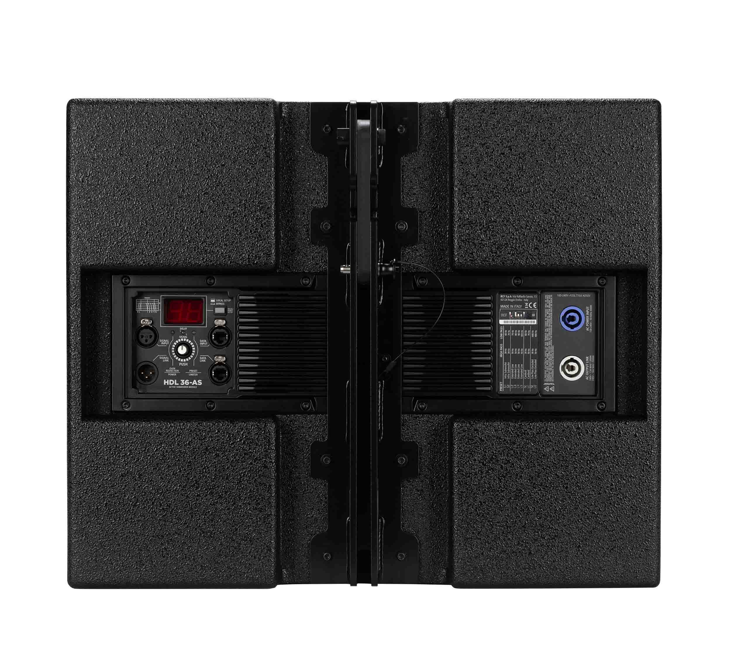 RCF HDL36-AS, 3200W Active Flyable Subwoofer Module - Black by RCF