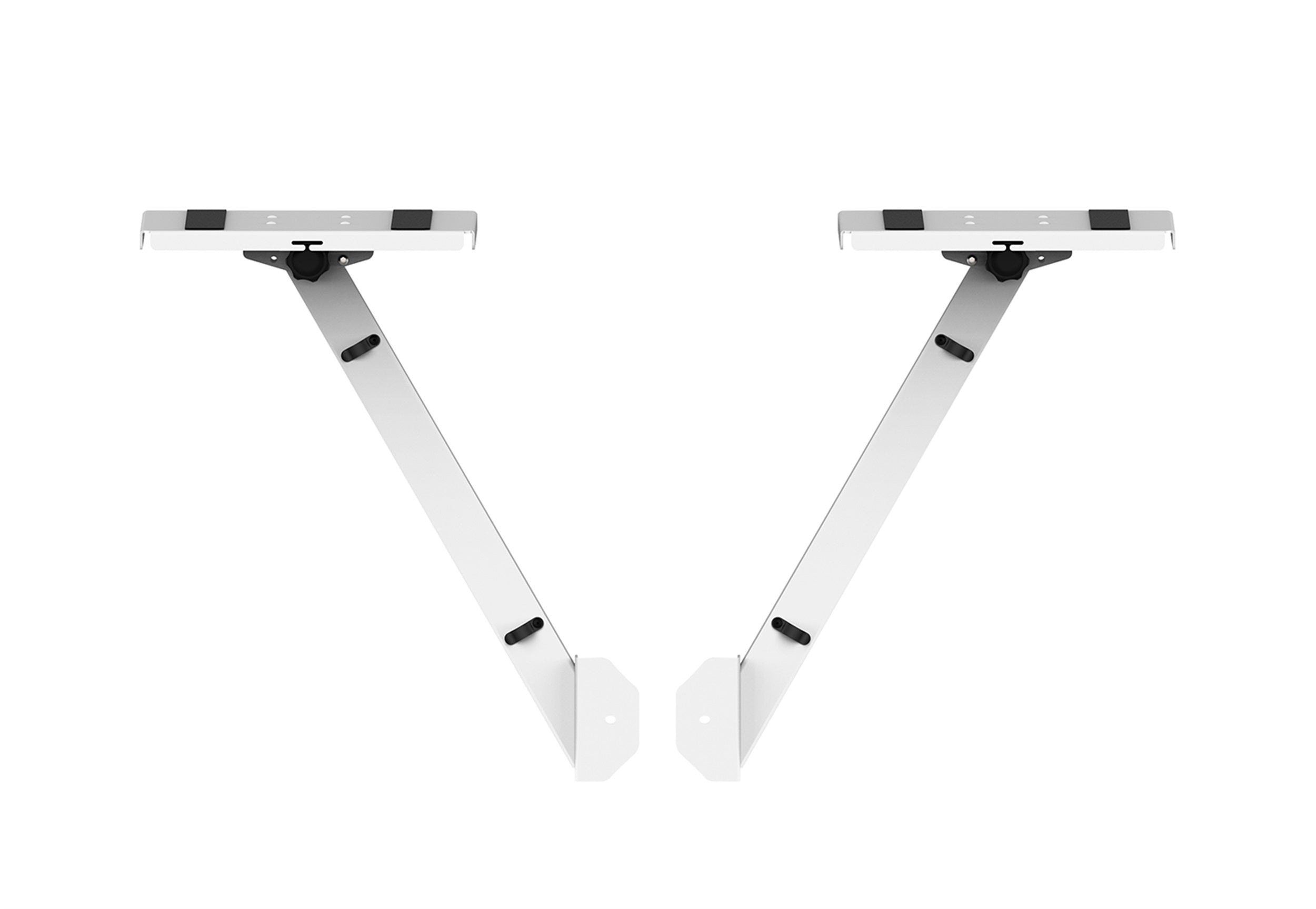 ProX XFH-B3SIDESHELFWH White Pair of Audio Monitor DJ Lighting Side Mounting Stand for B3 DJ Table Workstation by Humpter by ProX Cases