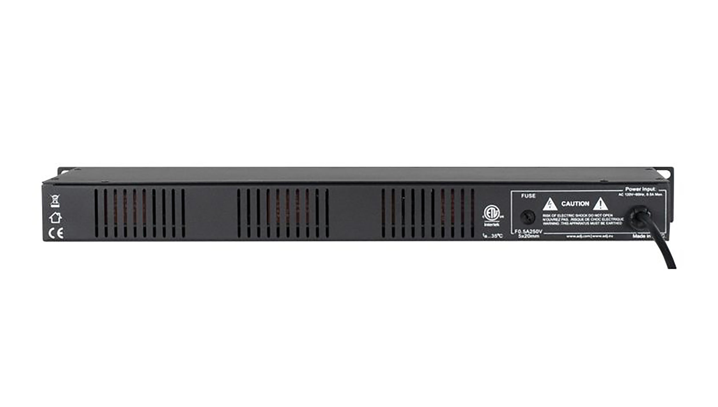ADJ D4 Branch RM, 4-Way Distributor/Booster With 3-Pin And 5-Pin XLR Input and Output Jacks by ADJ