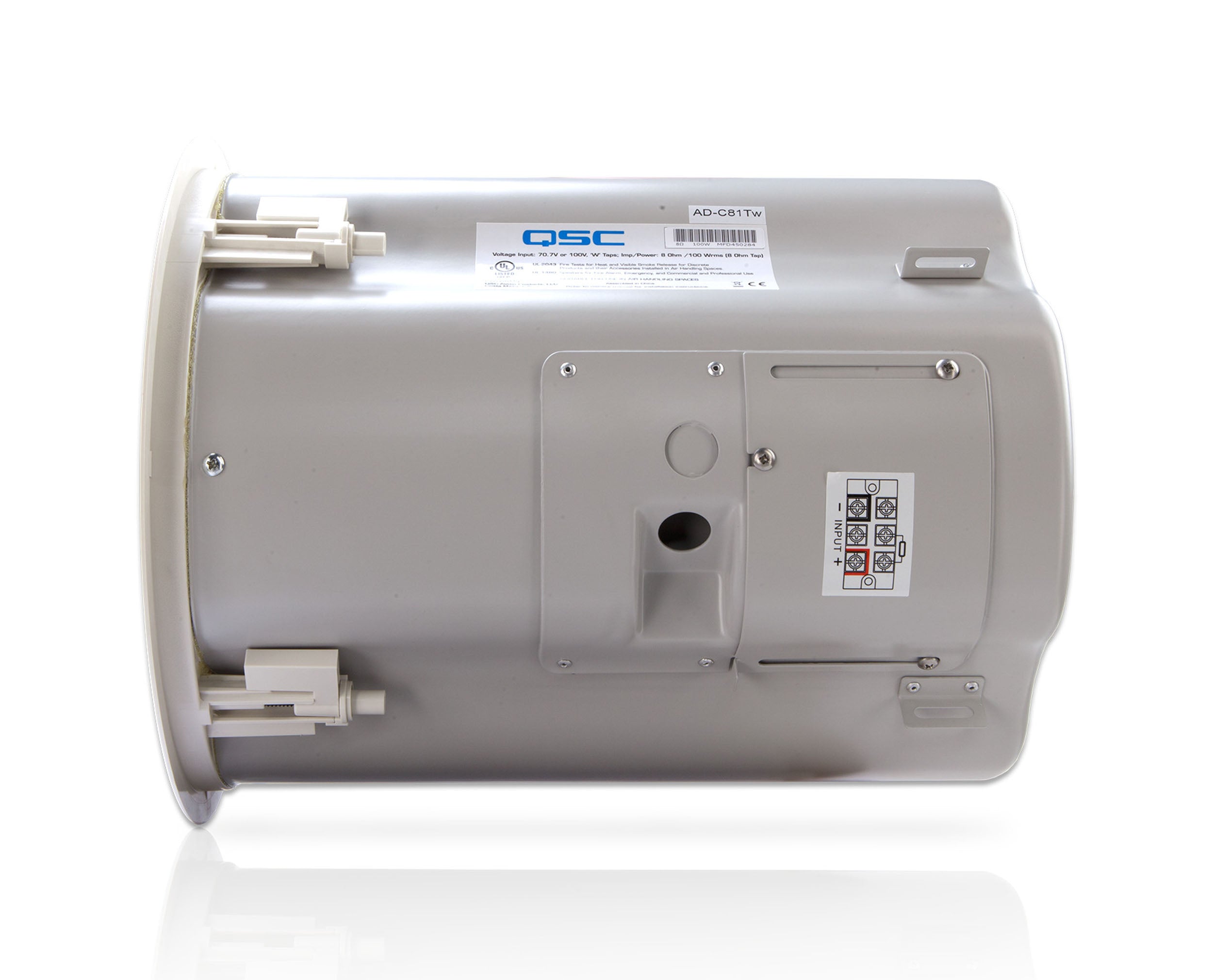 QSC AD-C81TW-WH Ceiling Mount Subwoofer System - White by QSC