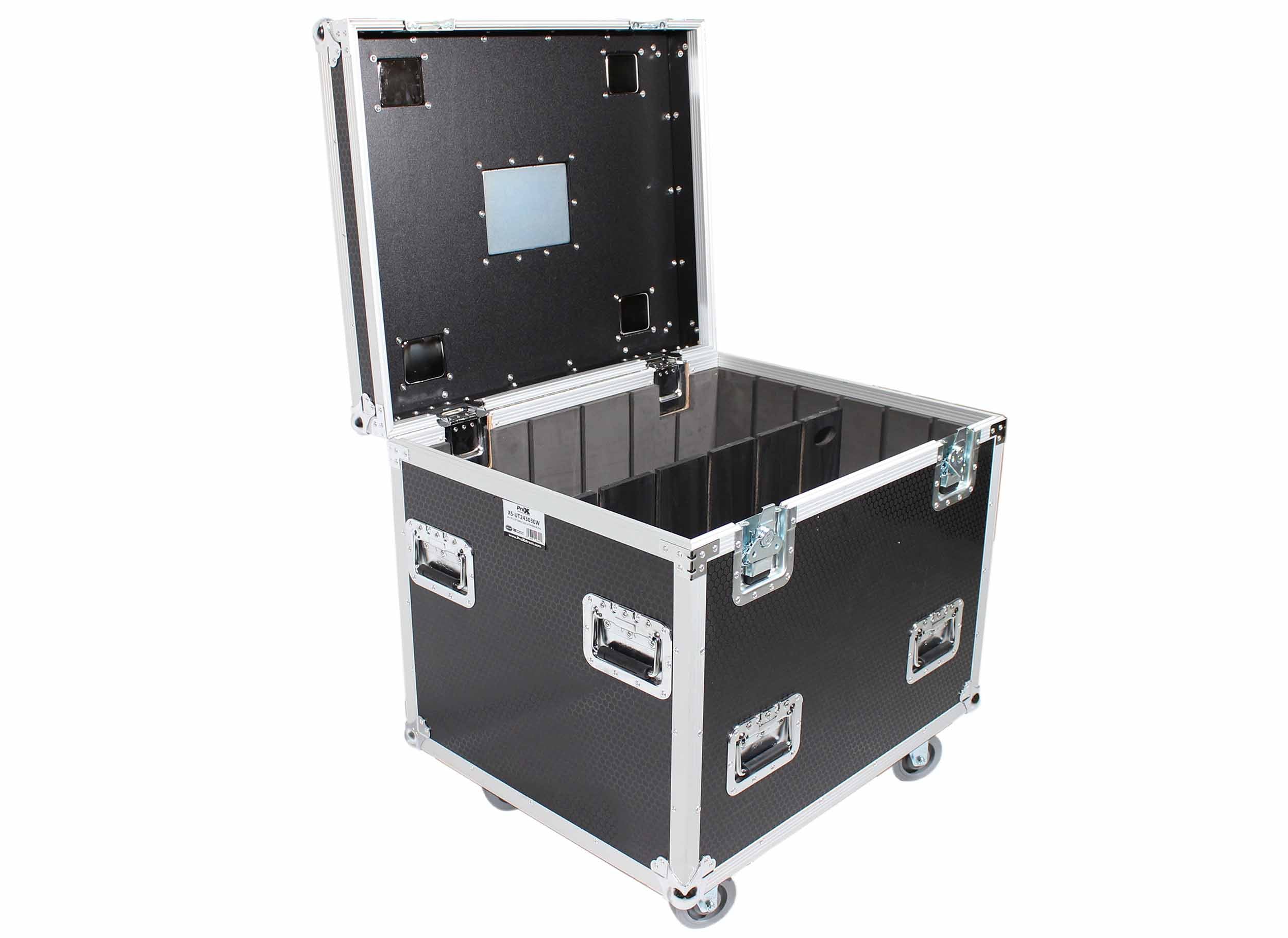 ProX XS-UTL243030WMK2 X2 DJ Package Heavy-Duty Truck Pack Utility Flight Case W-Divider and Tray Kit by ProX Cases