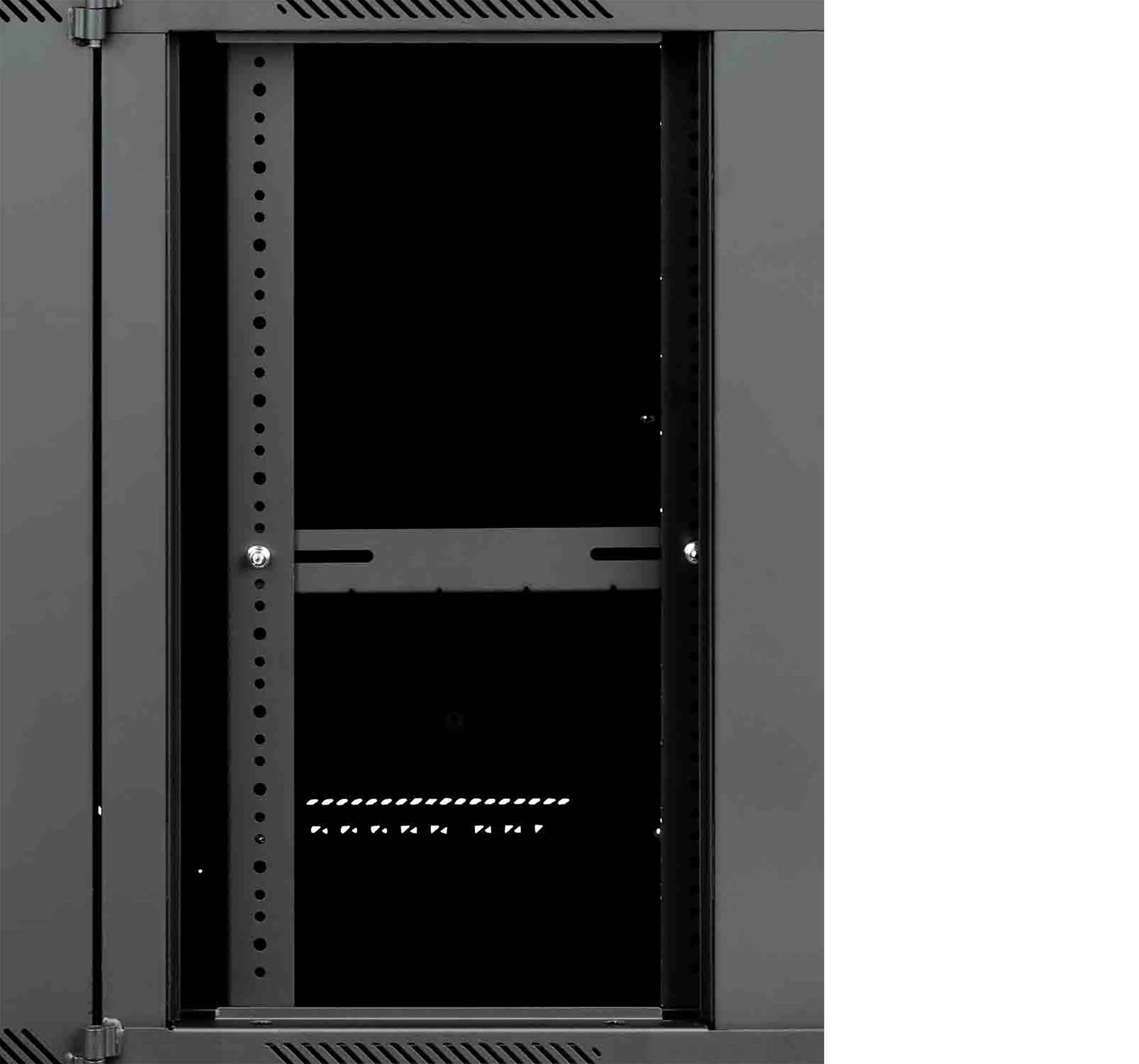 Gator Cases GRW2018509, 18U Sectional Wall Rack with Glass Door - 21″ Deep by Gator Cases