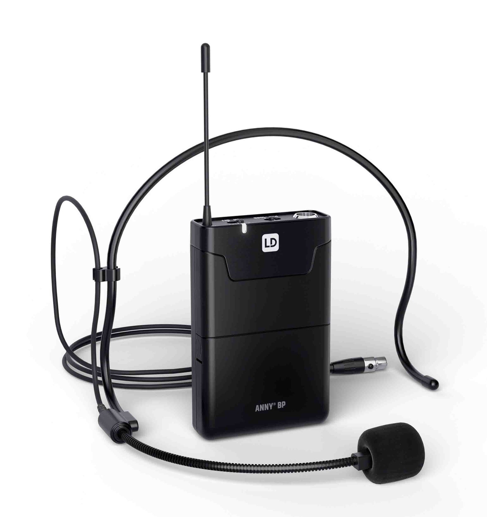 LD System ANNY 10 BPH B4.7, 10" Portable Battery-Powered Bluetooth PA System with Mixer And 1x Headset Microphone Including Bodypack by LD Systems