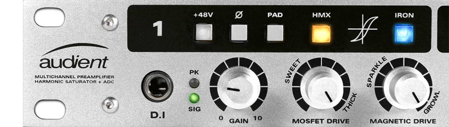 Audient ASP800 8 Channel Mic Preamp with HMX & IRON by Audient