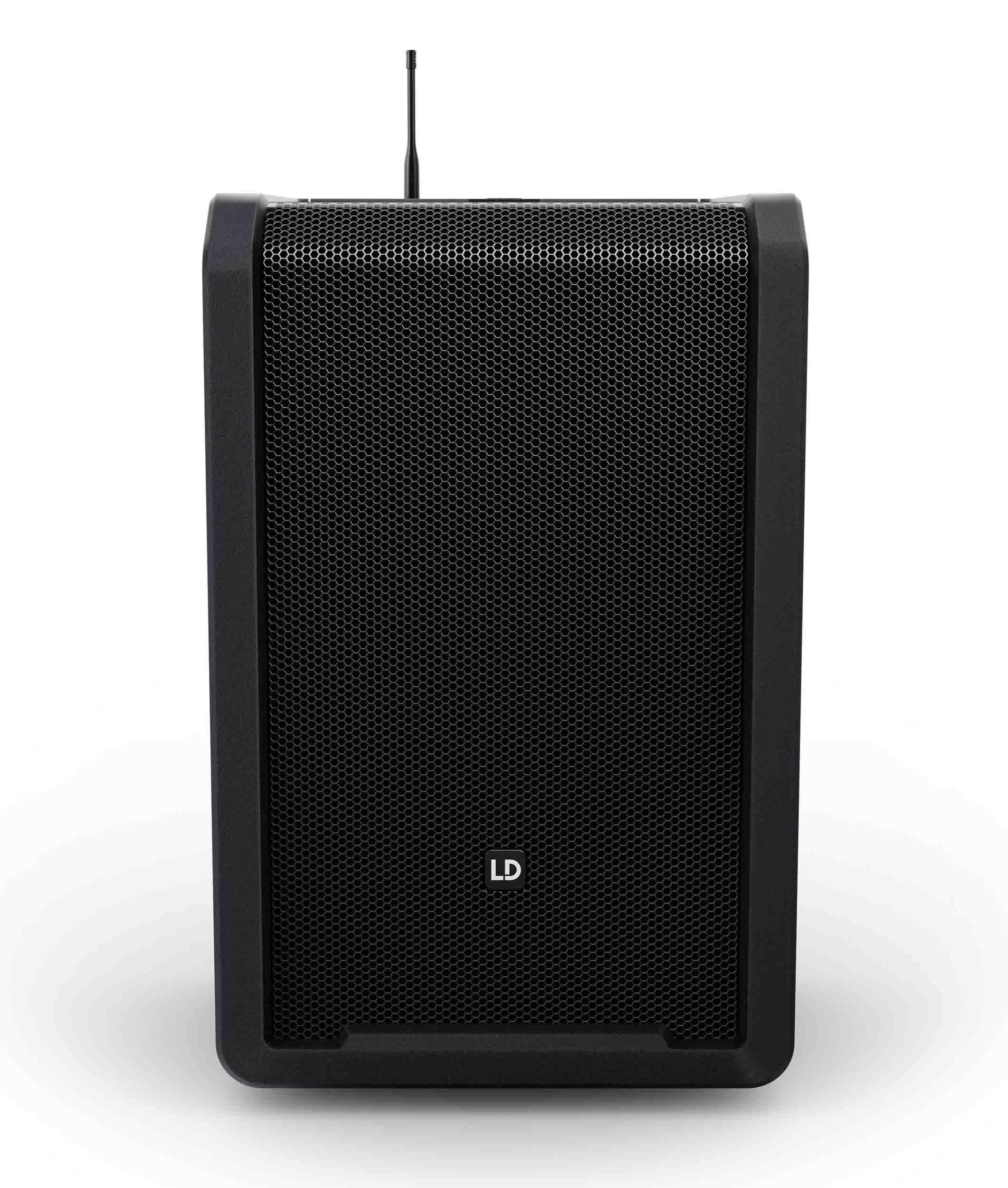 LD System ANNY 10 BPH B4.7, 10" Portable Battery-Powered Bluetooth PA System with Mixer And 1x Headset Microphone Including Bodypack by LD Systems