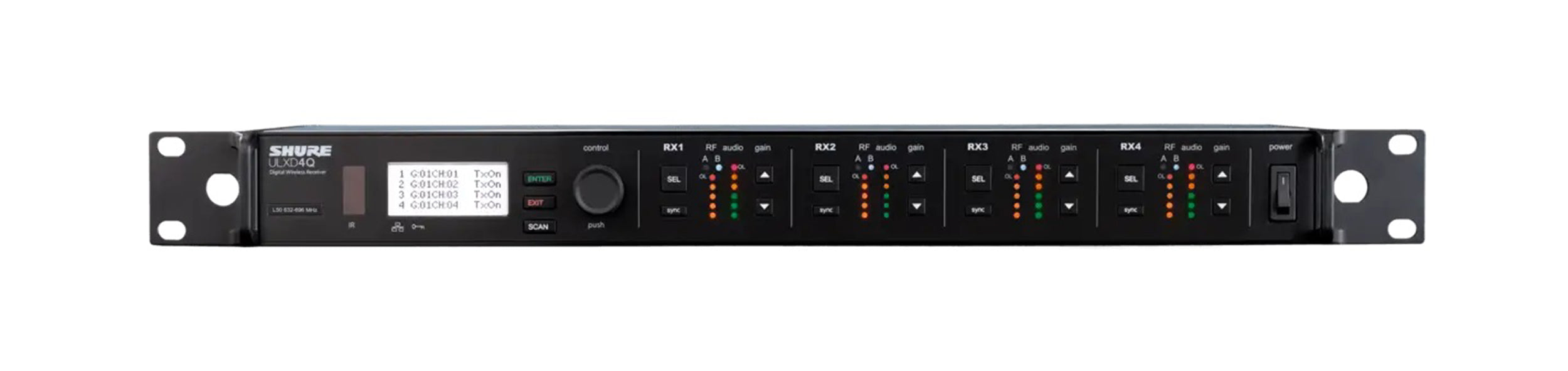 Shure ULXD4Q-GV Quad-Channel Digital Wireless Receiver by Shure