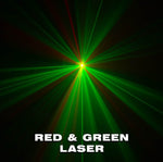 Eliminator Lighting Furious Three RGUV, Party Light with Moonflower, Wash, and Laser Effect by Eliminator Lighting