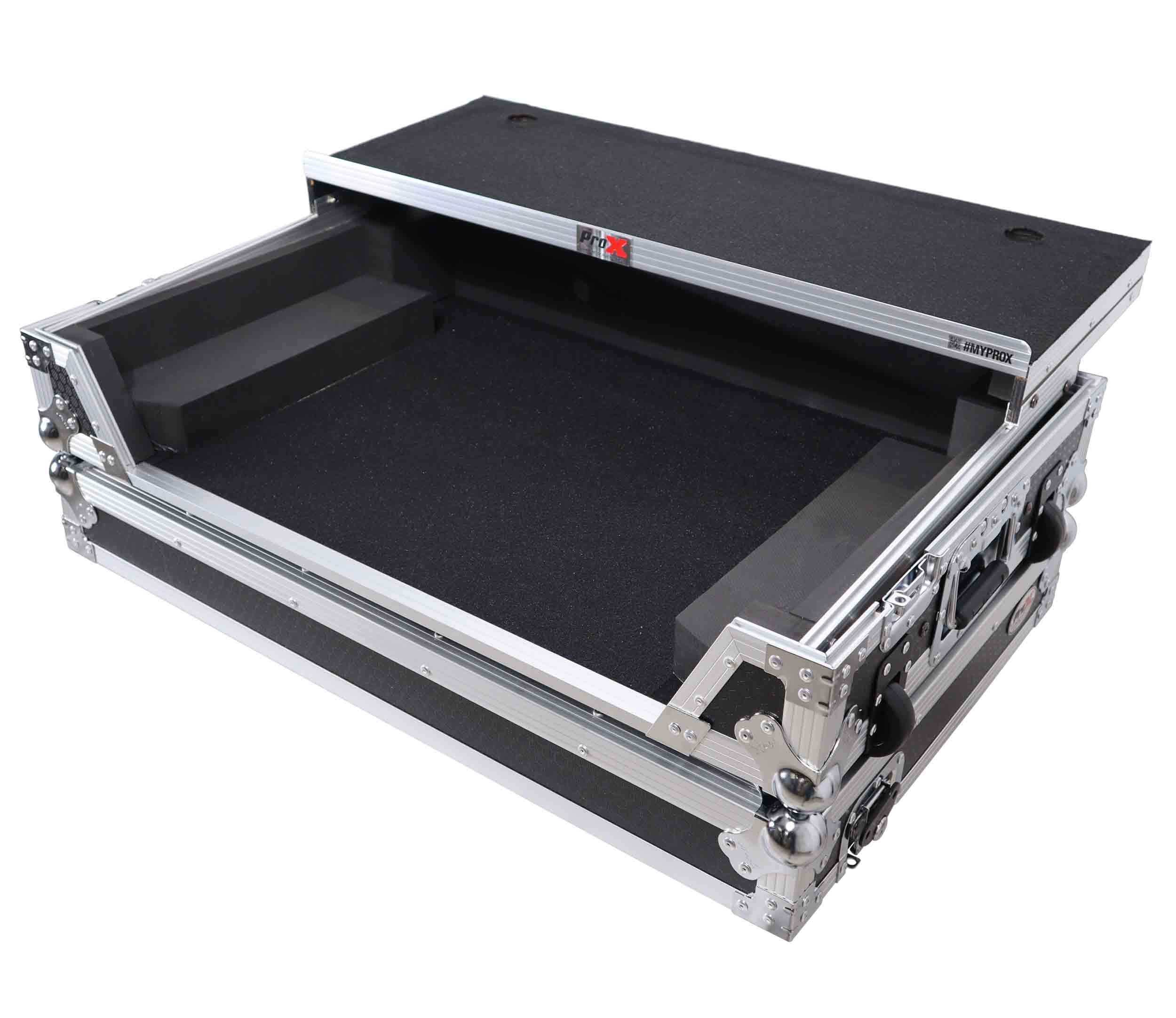 ProX XS-HIT7WLT, ATA Flight Road Case for Hercules T7 Inpulse Controller 1U Rack Space and Wheels. by ProX Cases