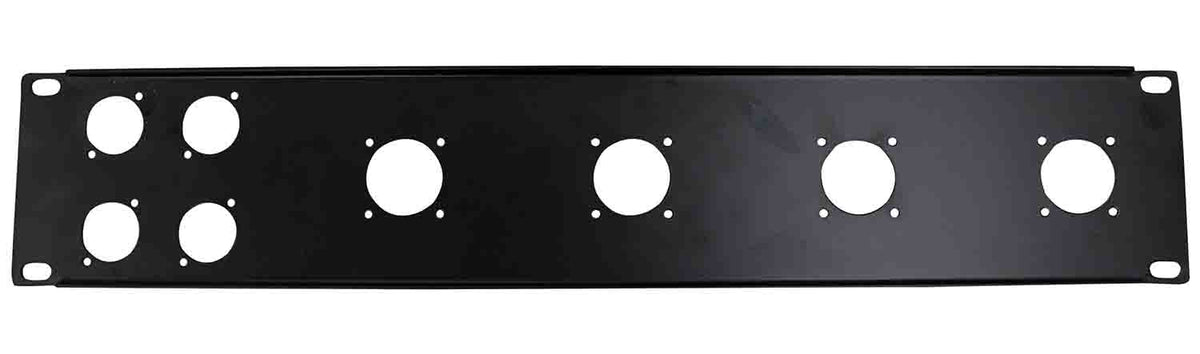 B-Stock: ProX T-P2-4X4 2 Unit Unloaded Patch Panel for 4 XLR and 4 NL4 Speakon or NAC3 Powercon by ProX Cases